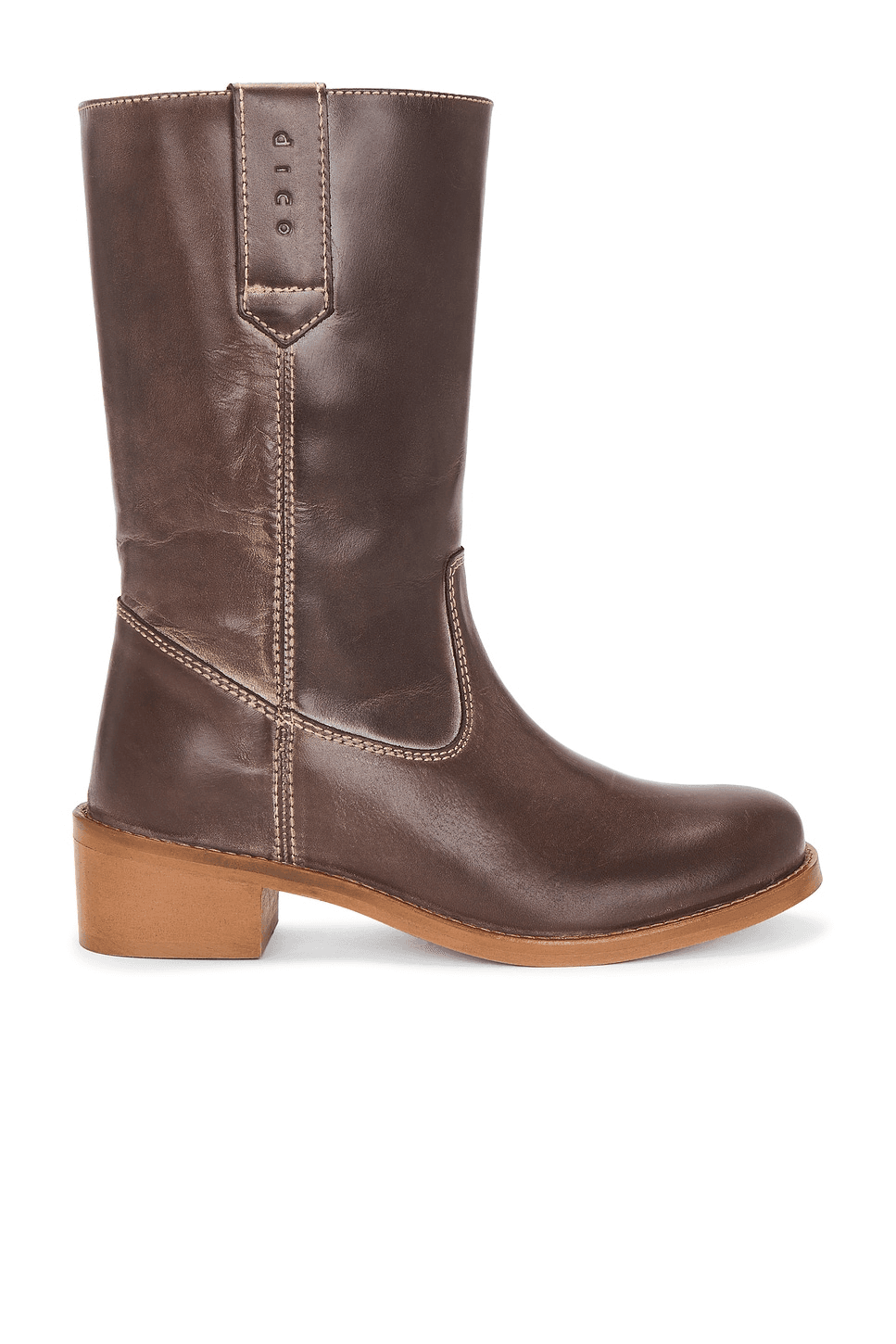 Julia Gaucho Boot in Brown Escovado - Image 1