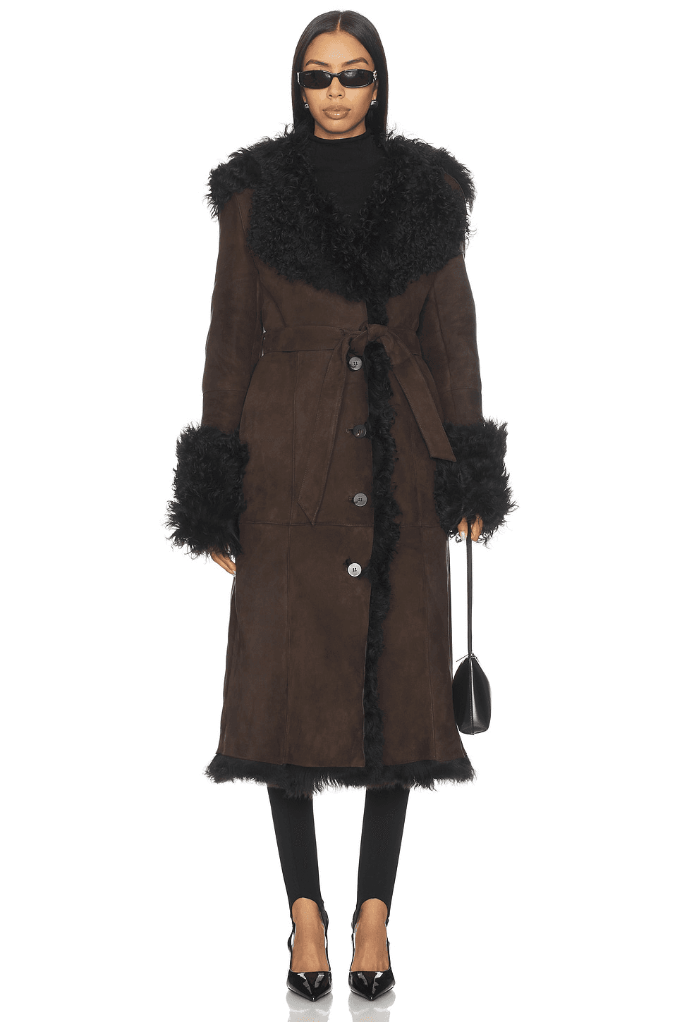 Daphne Shearling Suede Coat - Image 1