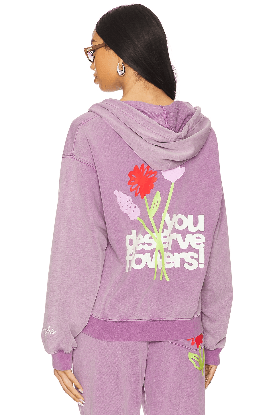 You Deserve Flowers Fitted Hoodie - Image 1