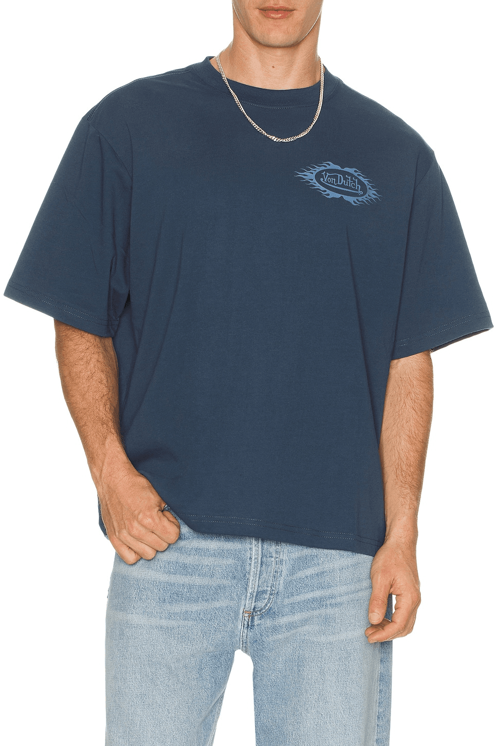 Chest Logo Boxy Crop Tee - Image 1