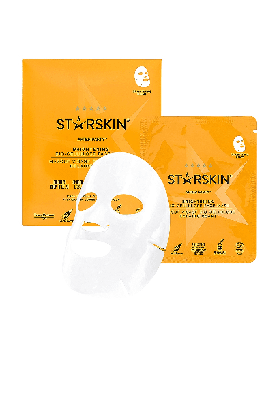 After Party Brightening Bio-Cellulose Second Skin Face Mask - Image 1