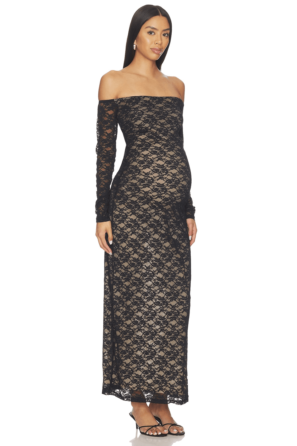 Off The Shoulder Lace Dress - Image 1