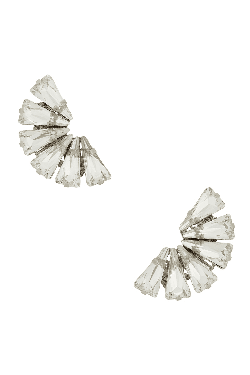 Omega Clasp Fan-shaped Detail Stud - Image 1