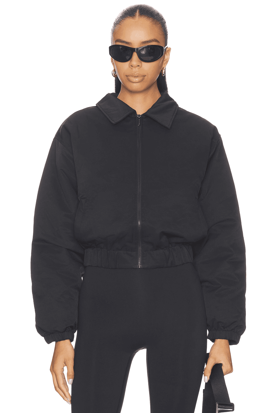 Cropped Bomber Jacket - Image 1