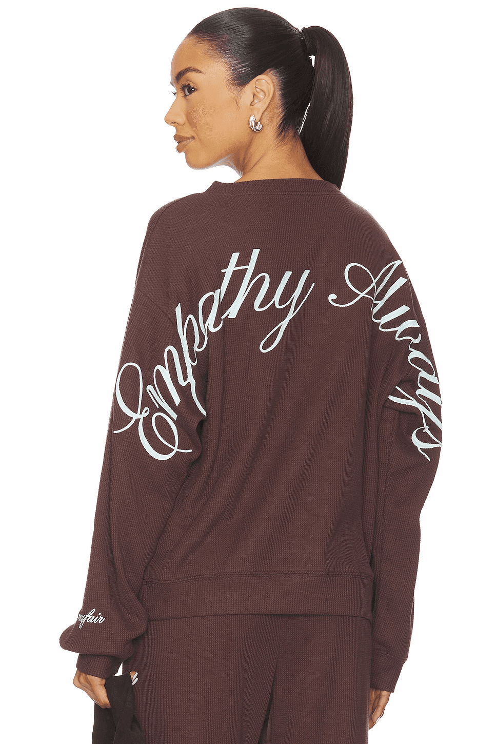 Empathy Always Waffle Crewneck - Image 1