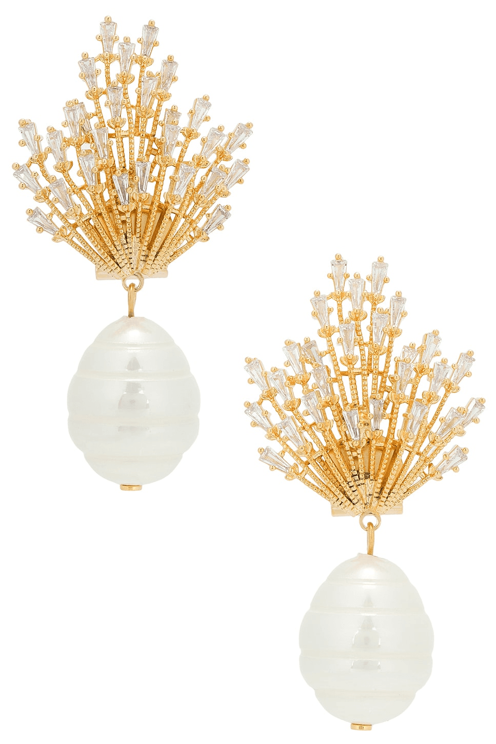 Omega Clasp Sun Ray, Pearl Pendant - Image 1