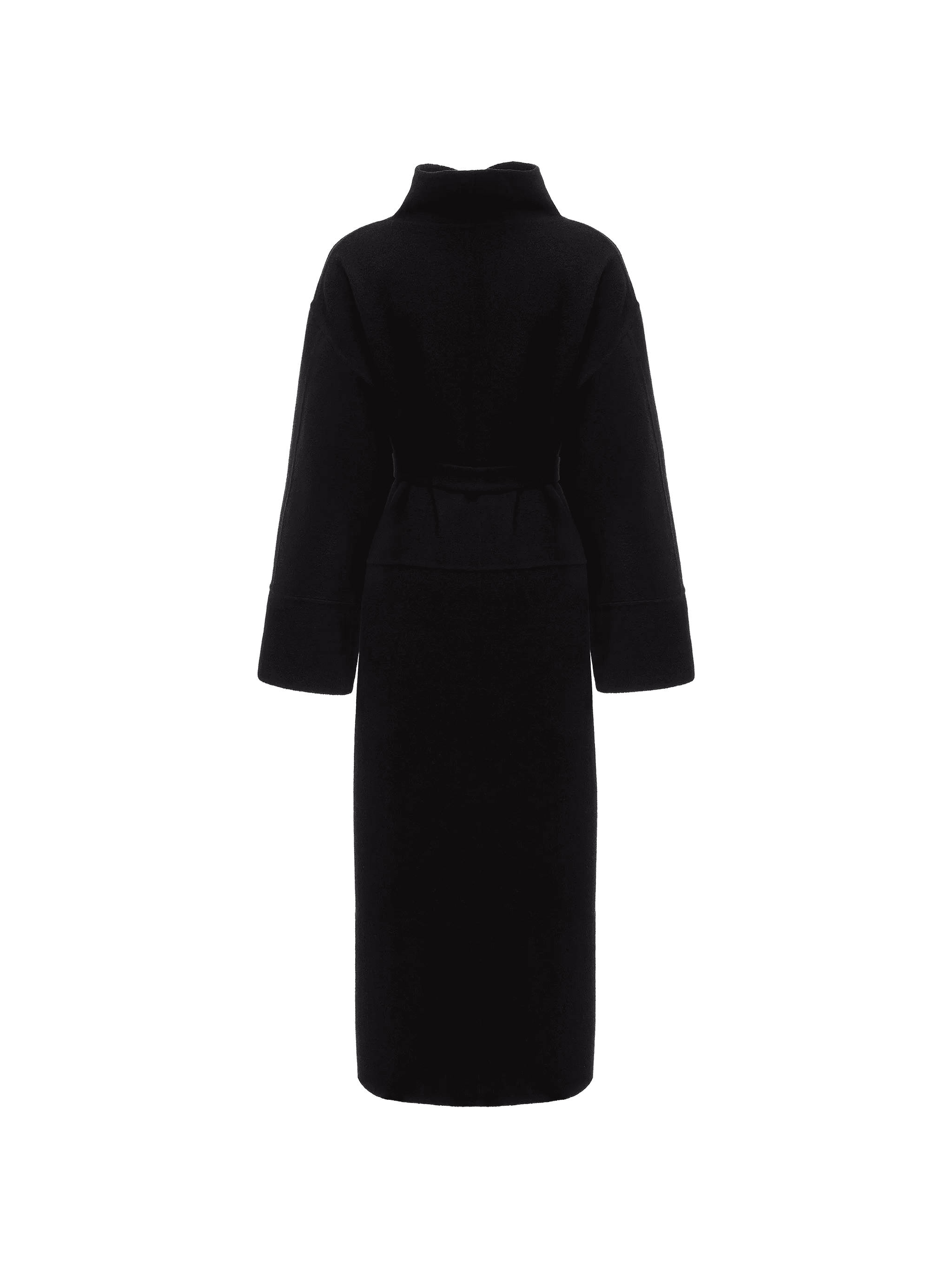 Noir Classique belted coat - Image 1