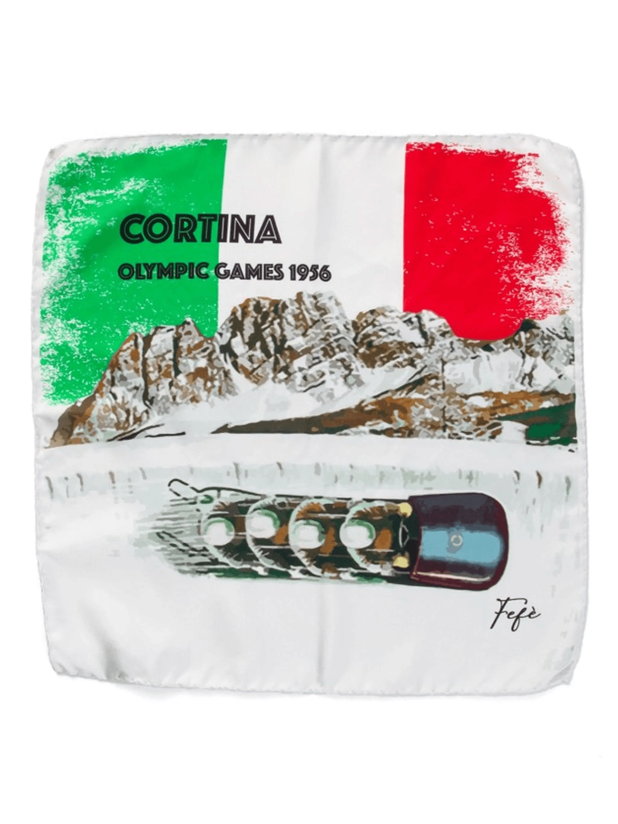 Cortina Olympics Games-print pocket scarf - Image 1