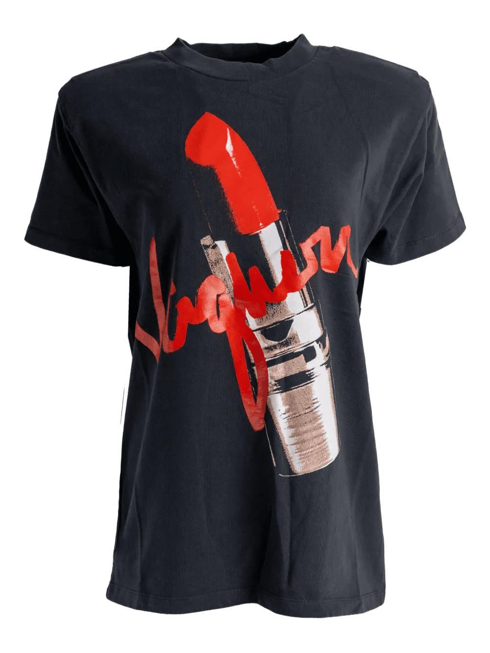 lipstick-print T-shirt - Image 1