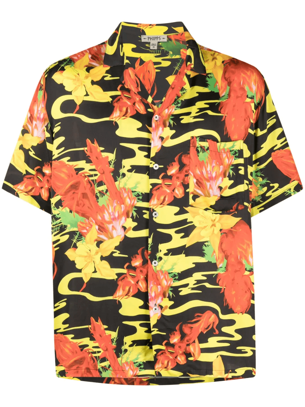 floral-print bowling shirt - Image 1