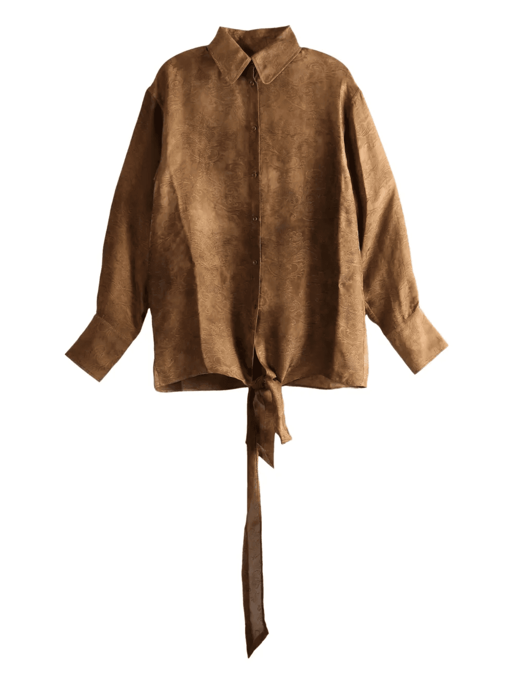 tie-detailing shirt - Image 1