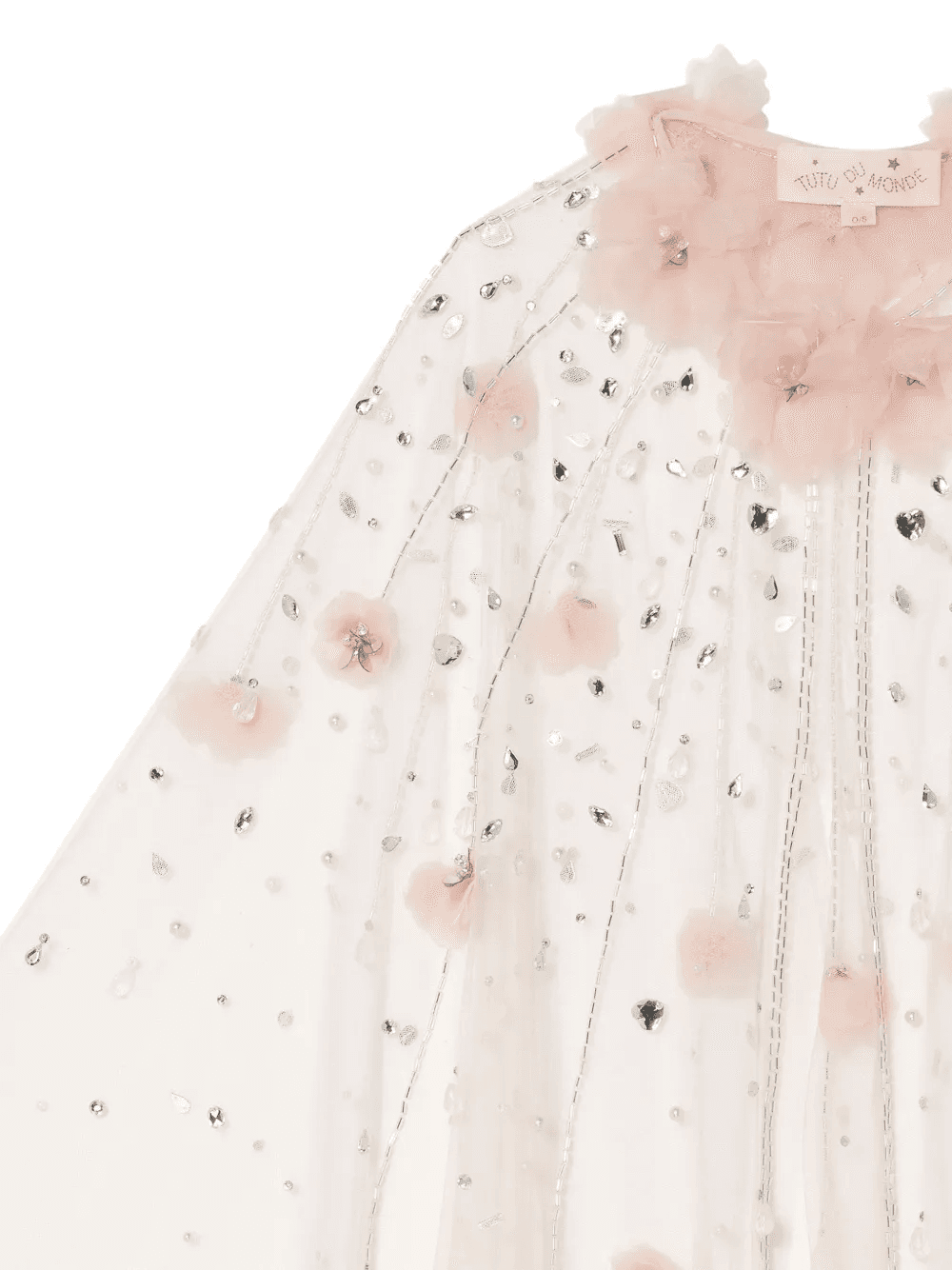 Amira floral-embellished cape - Image 1