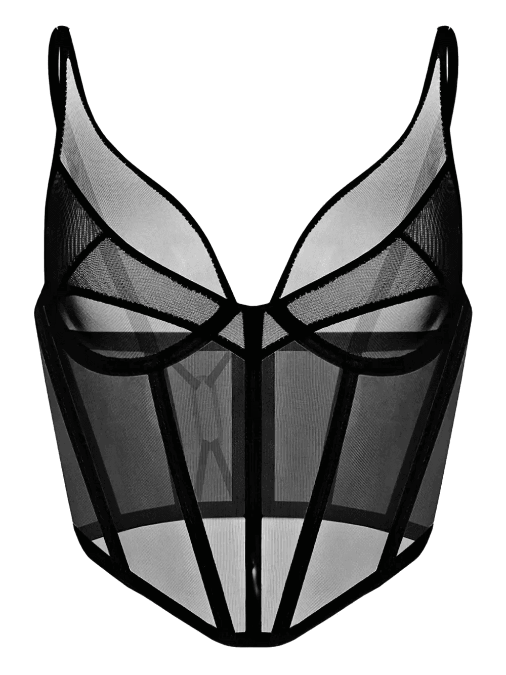 mesh panelled corset - Image 1