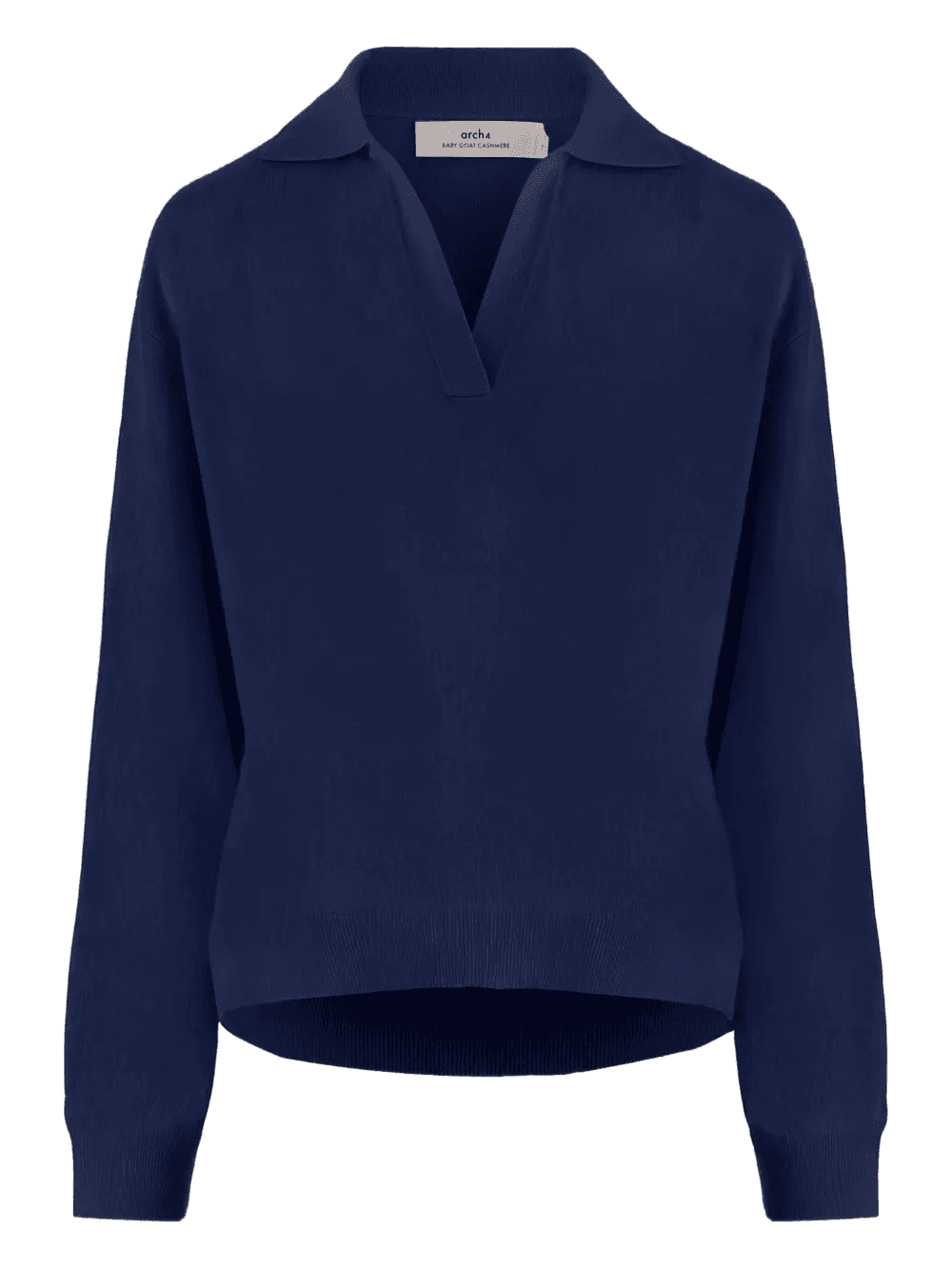 V-neck polo-collar sweater - Image 1