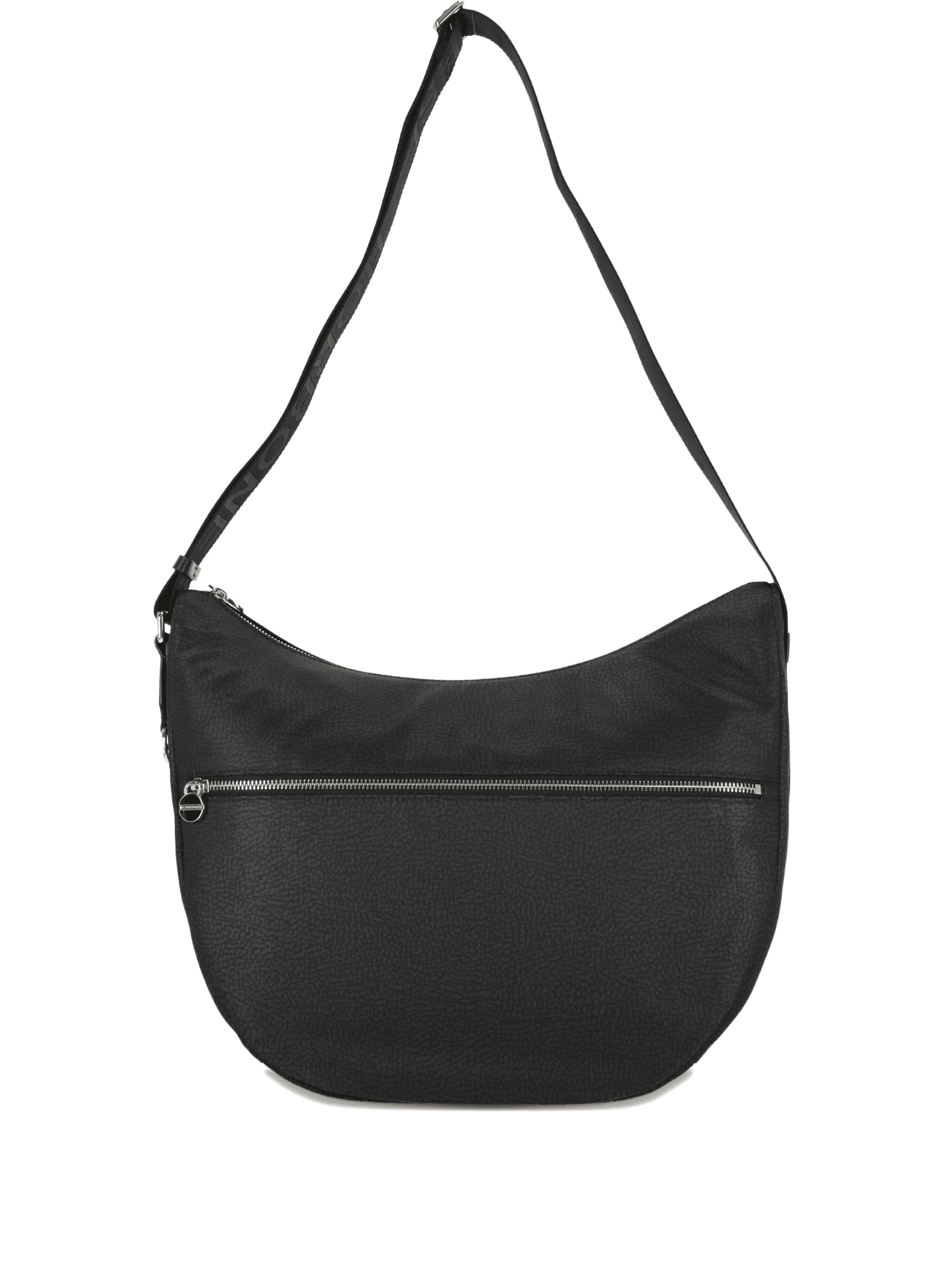 zip-fastening crescent shoulder bag - Image 1