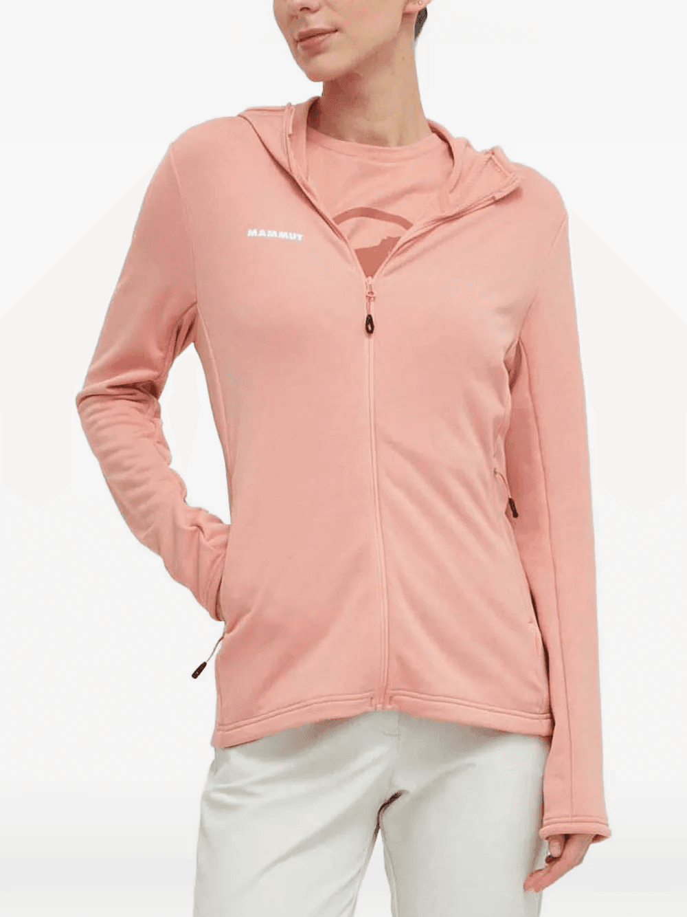 hooded zip-up sweatshirt - Image 1