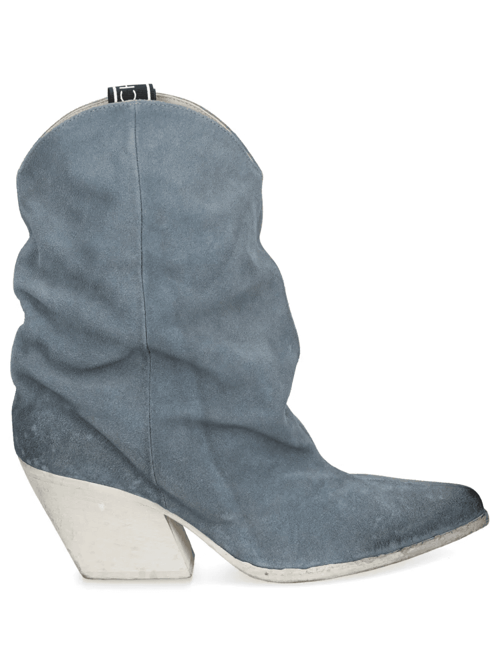 distressed suede boots - Image 1