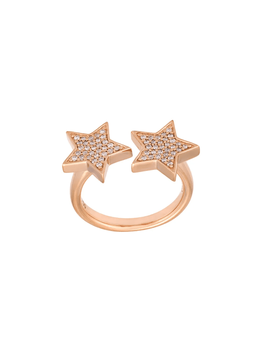 'Stasia' double diamond star ring - Image 1