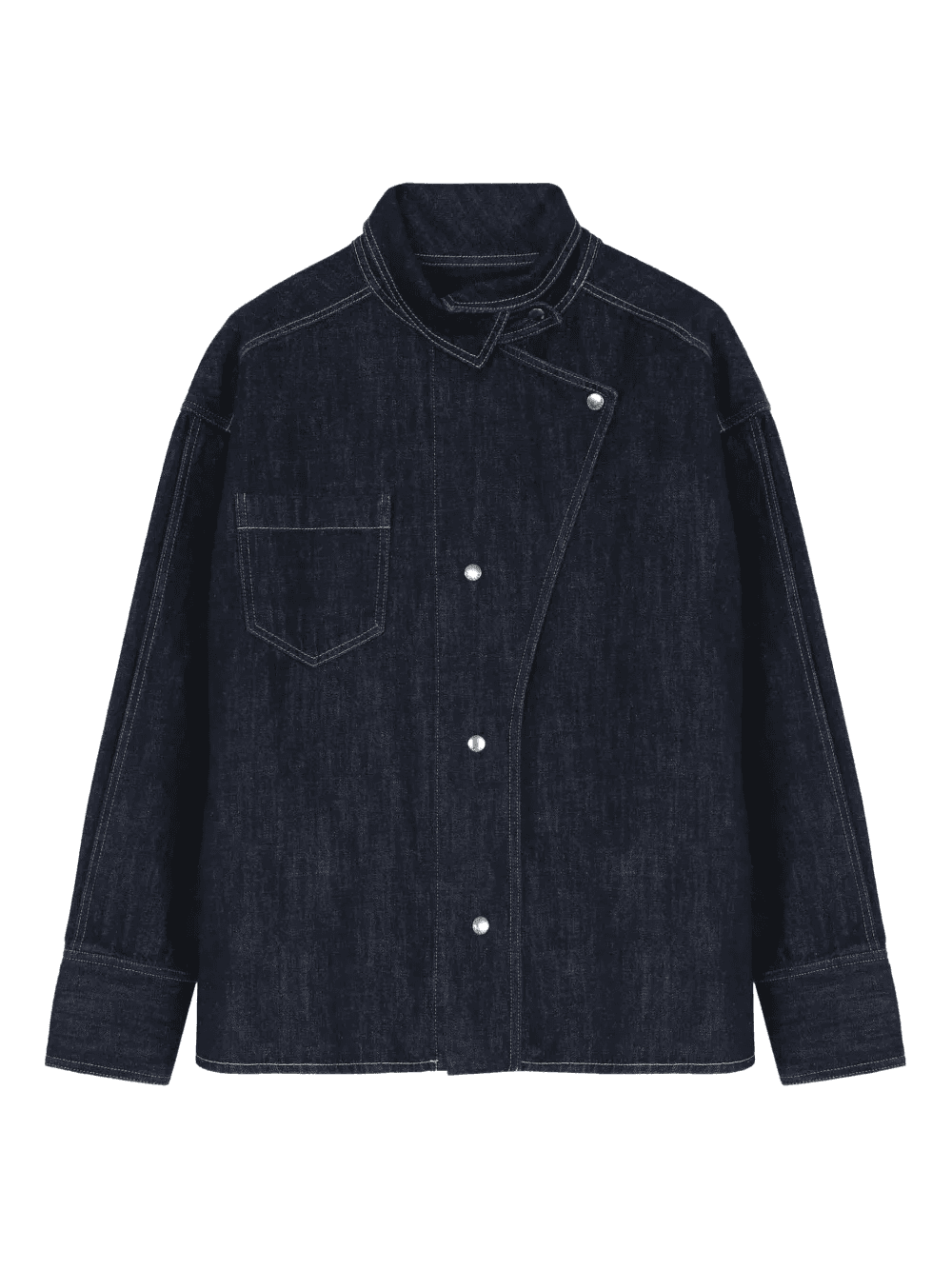 asymmetric denim jacket - Image 1