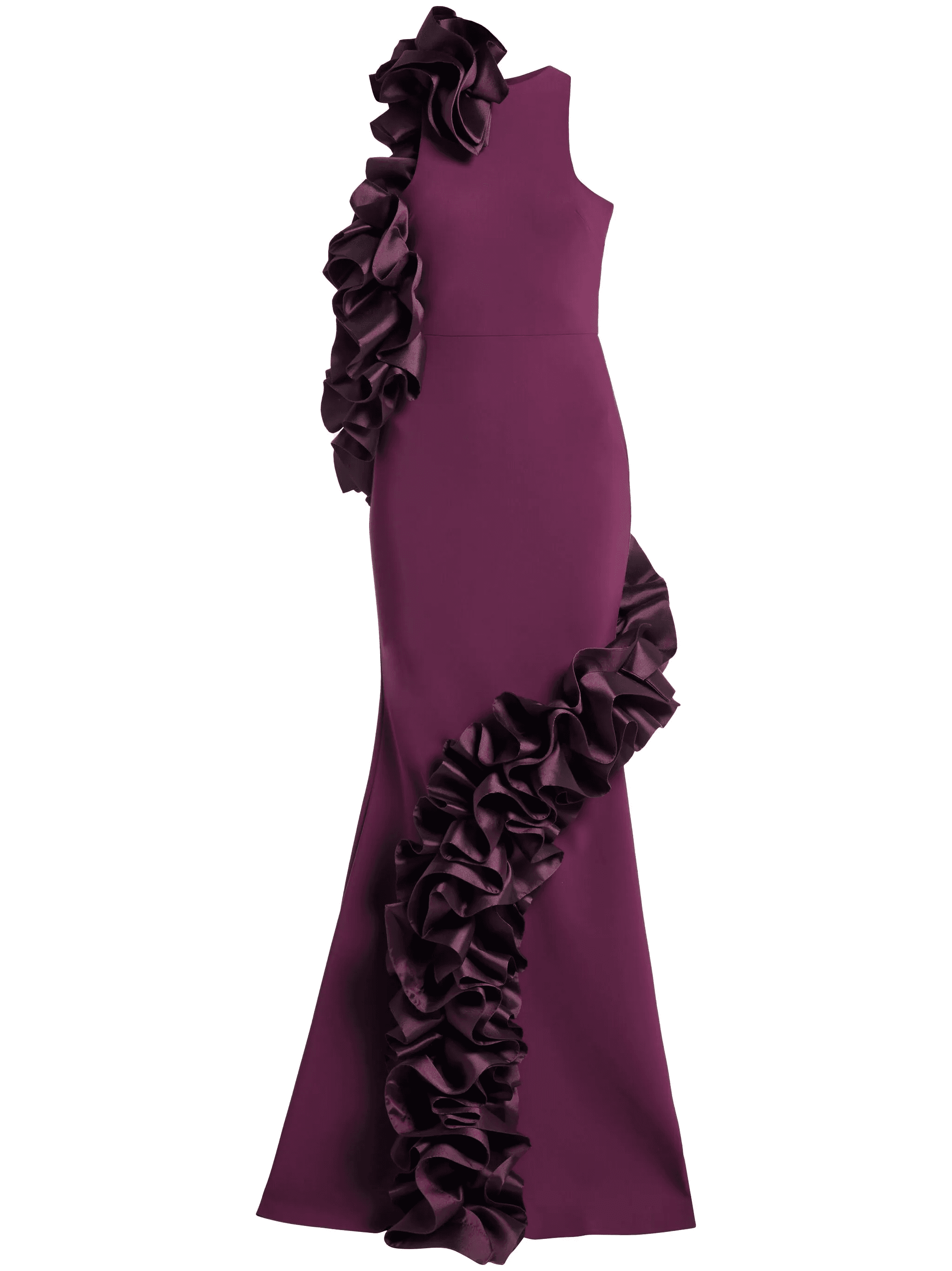 ruffled-appliqué gown - Image 1