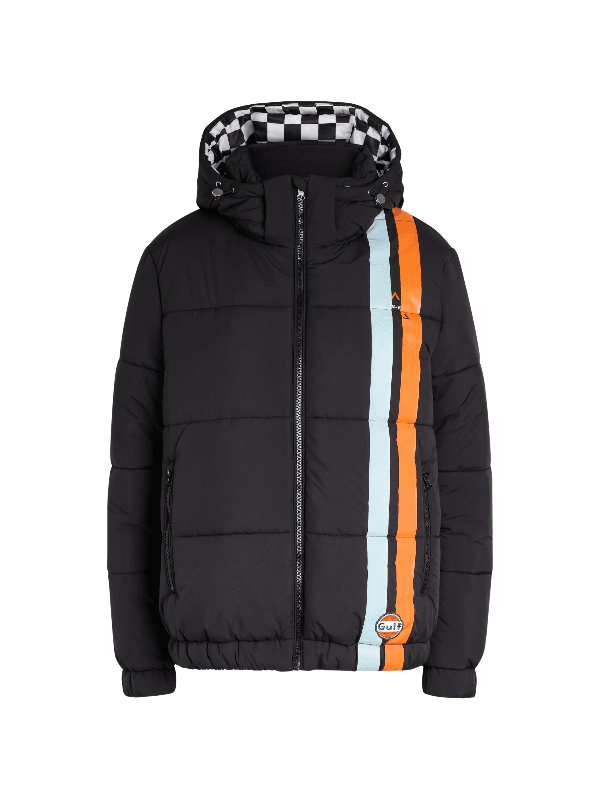 striped-detail hooded jacket - Image 1