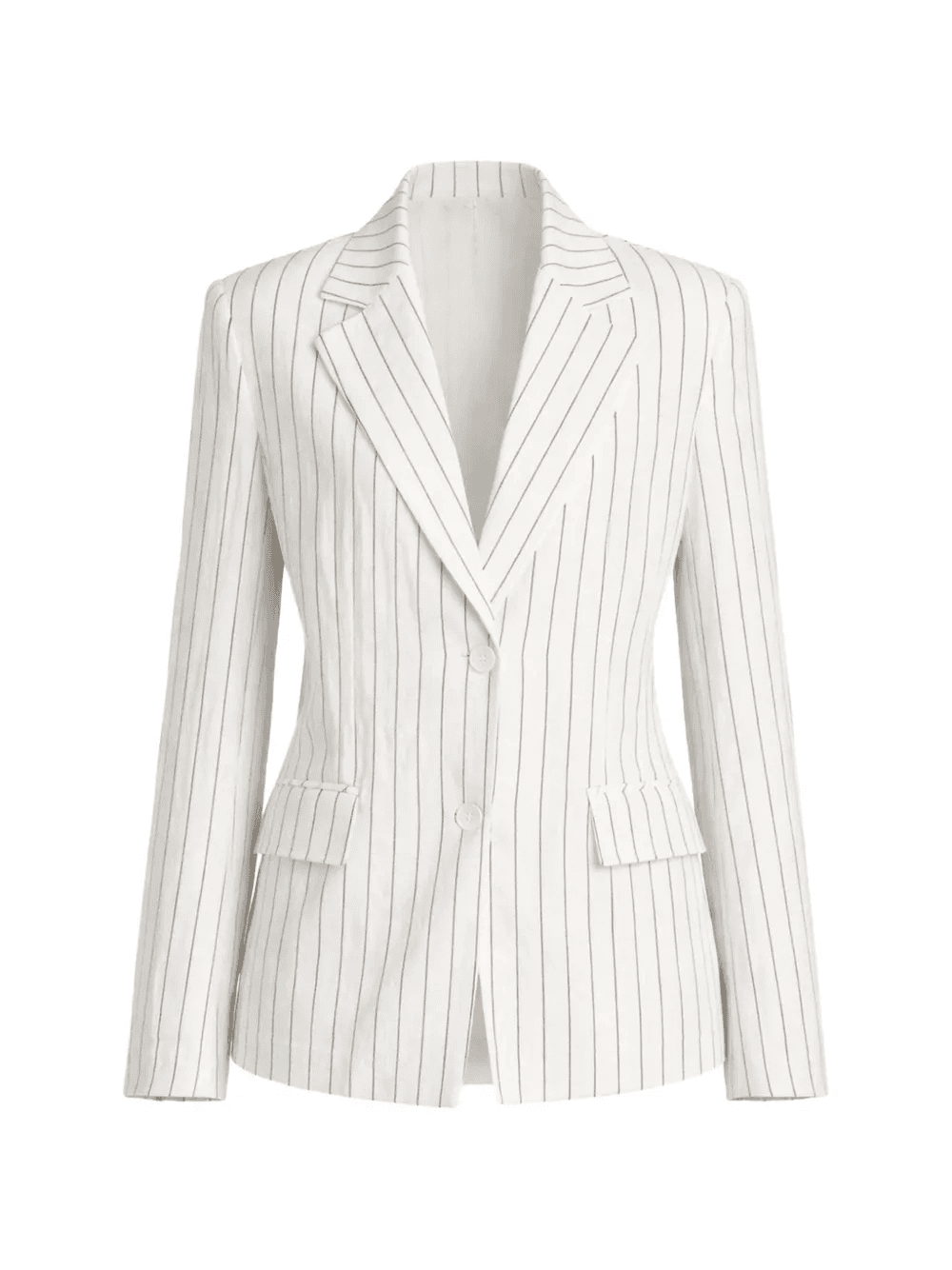 striped button-front blazer - Image 1