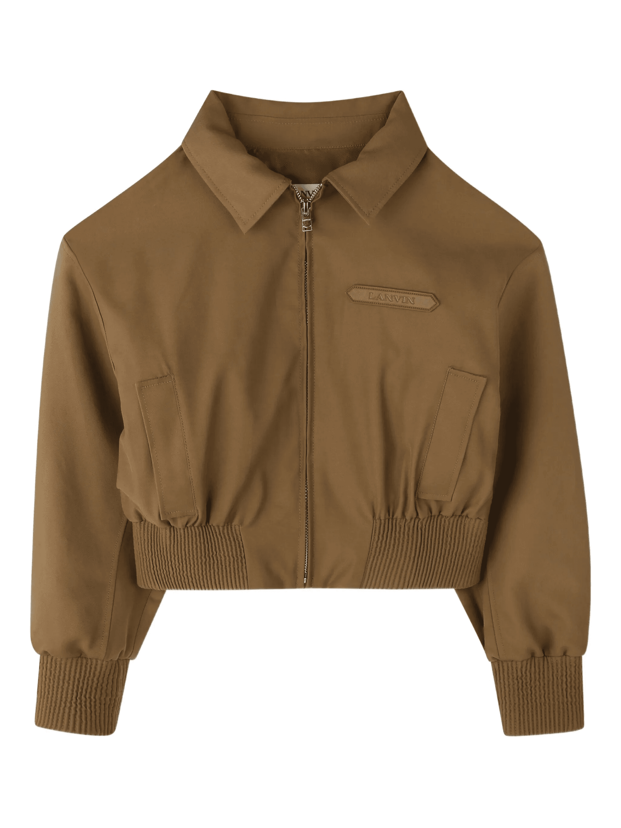 cropped zip-up jacket - Image 1