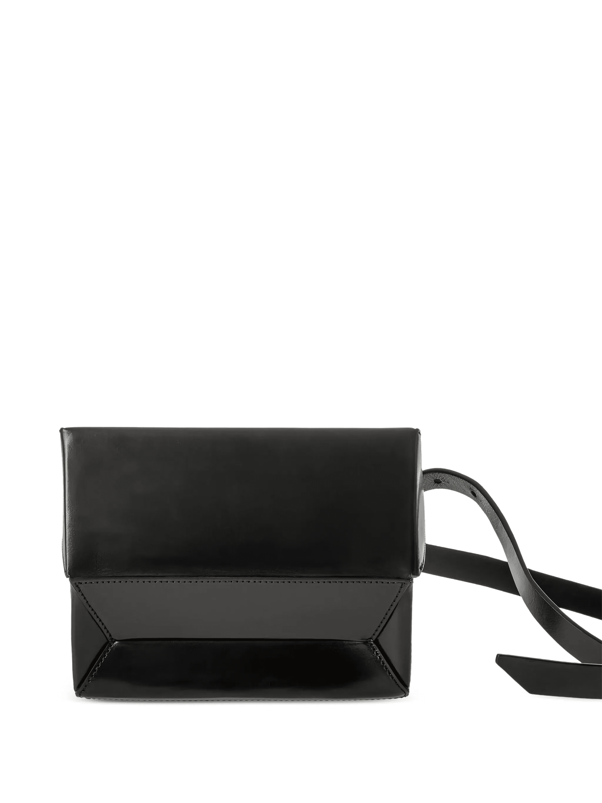 Debby geometric-panelled leather belt bag - Image 1