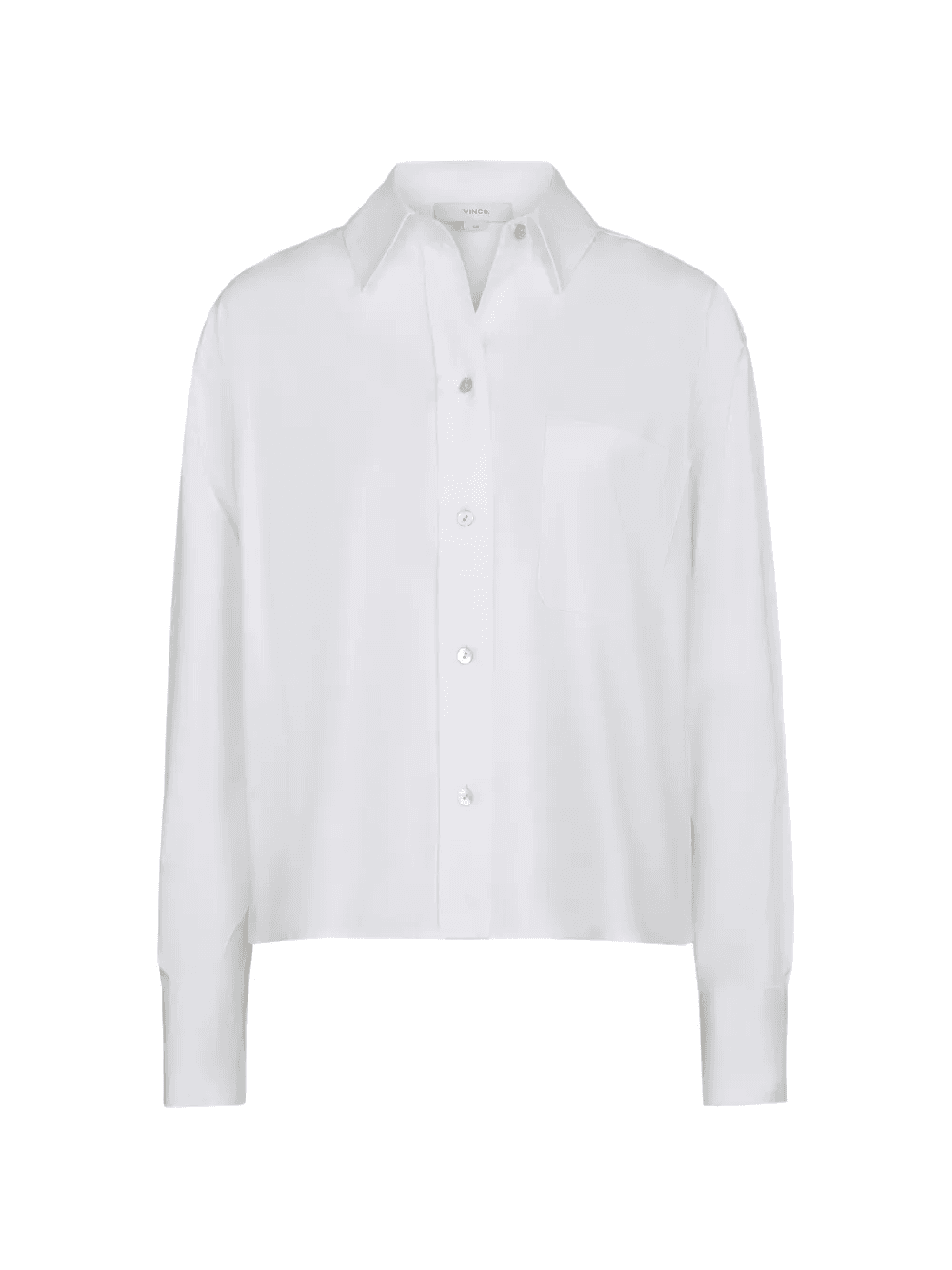 cropped long-sleeve shirt - Image 1