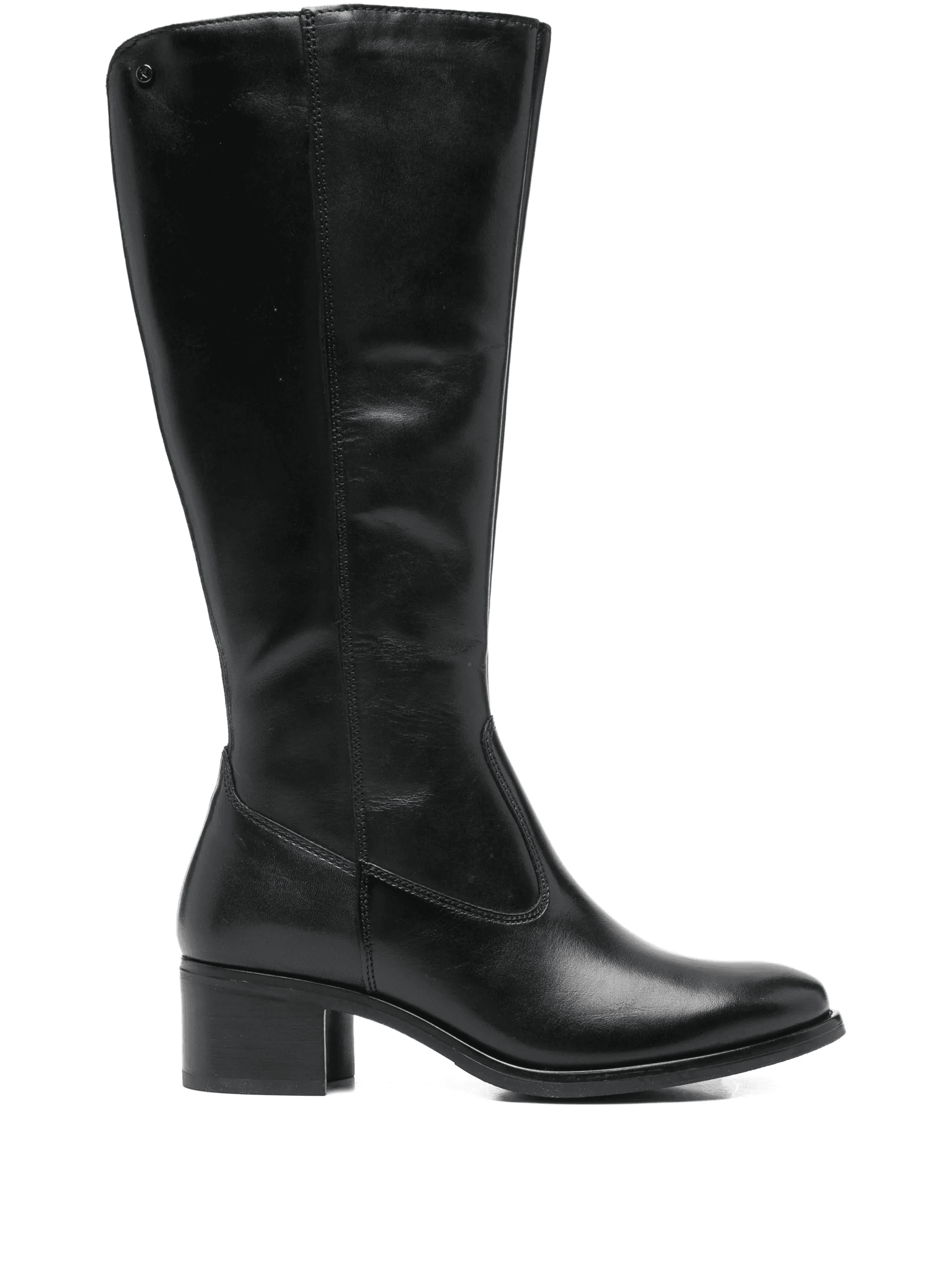 logo-detail leather boots - Image 1