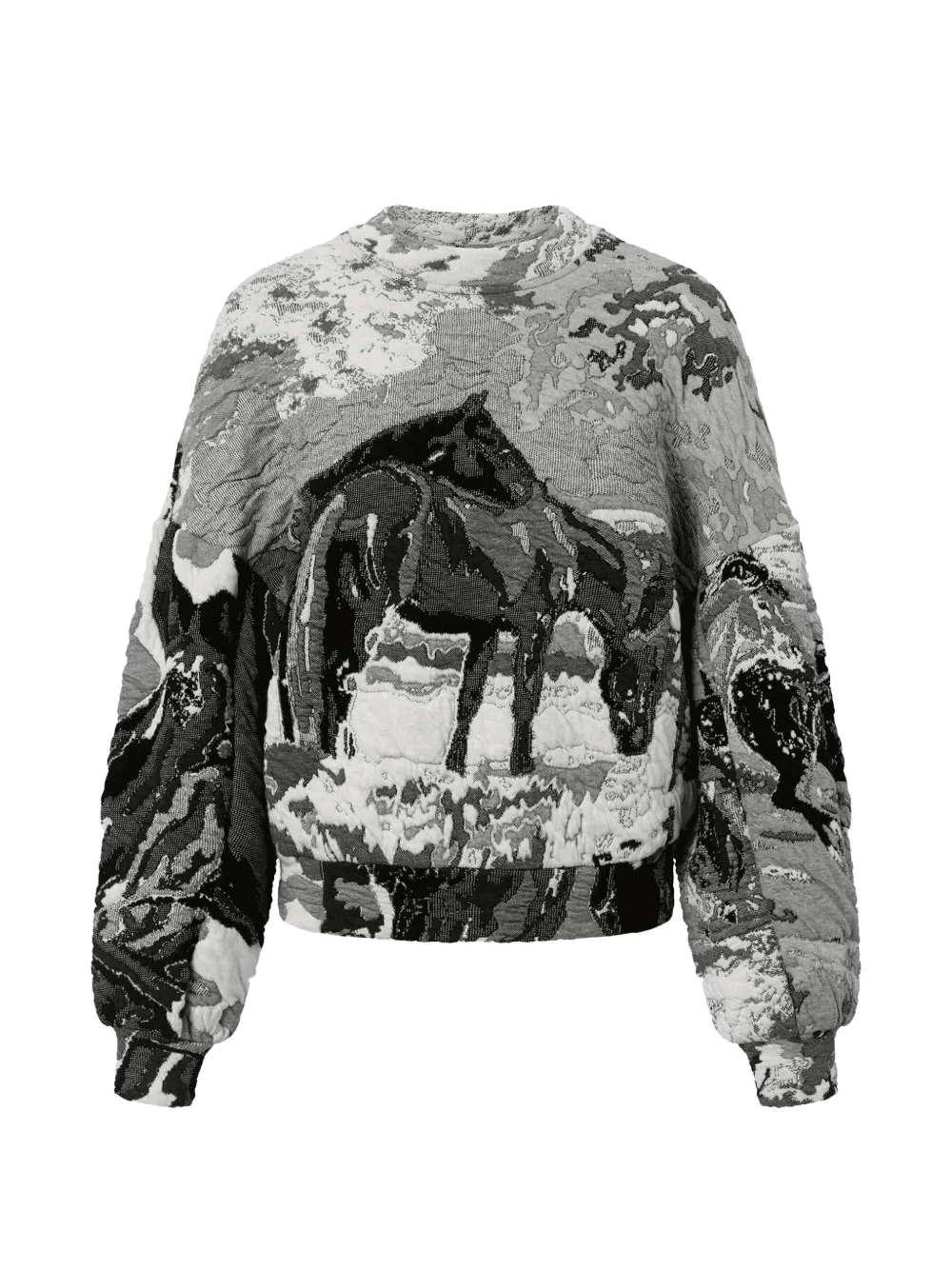 horses-pattern sweater - Image 1