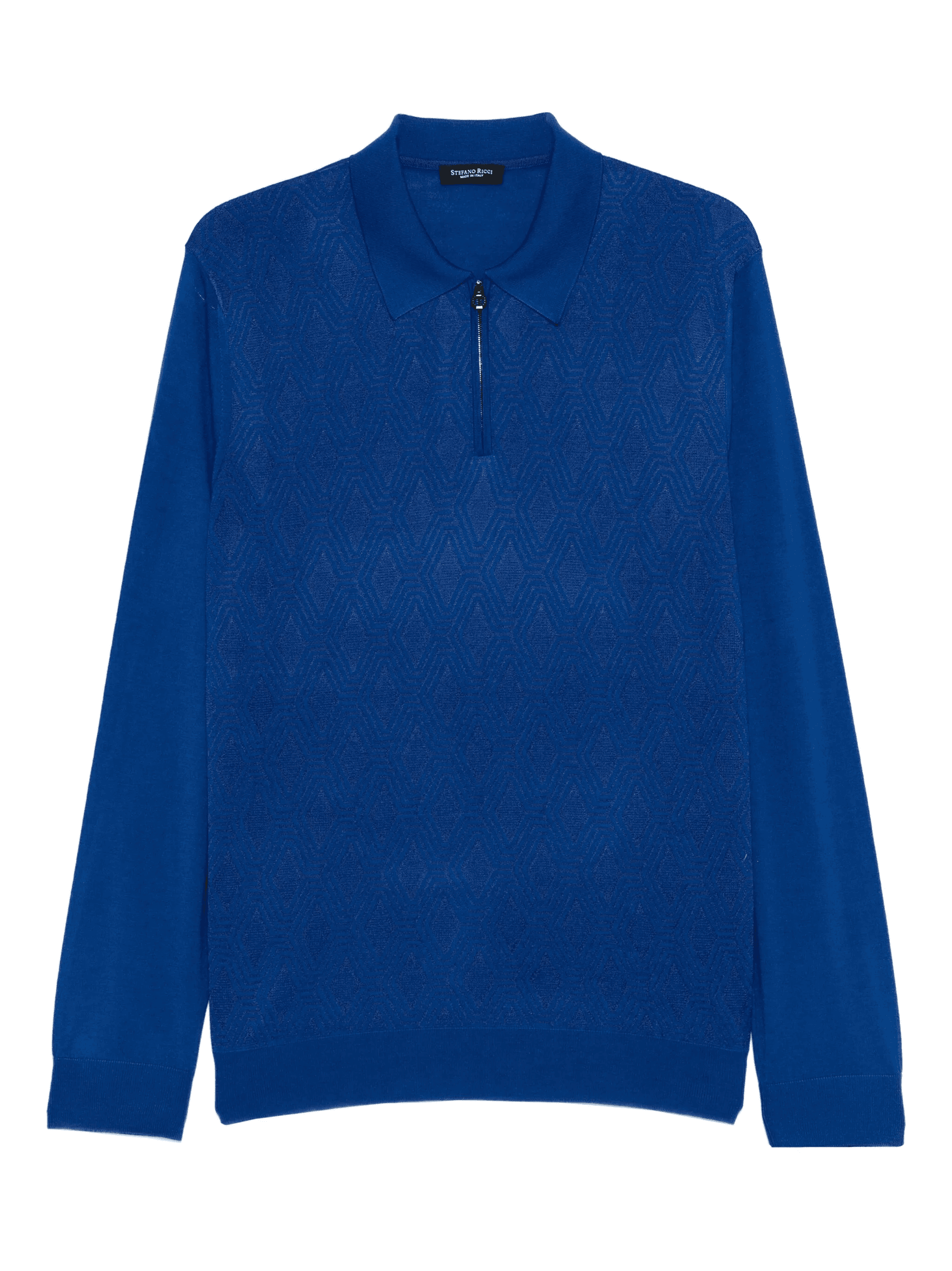 zip-fastening polo shirt - Image 1