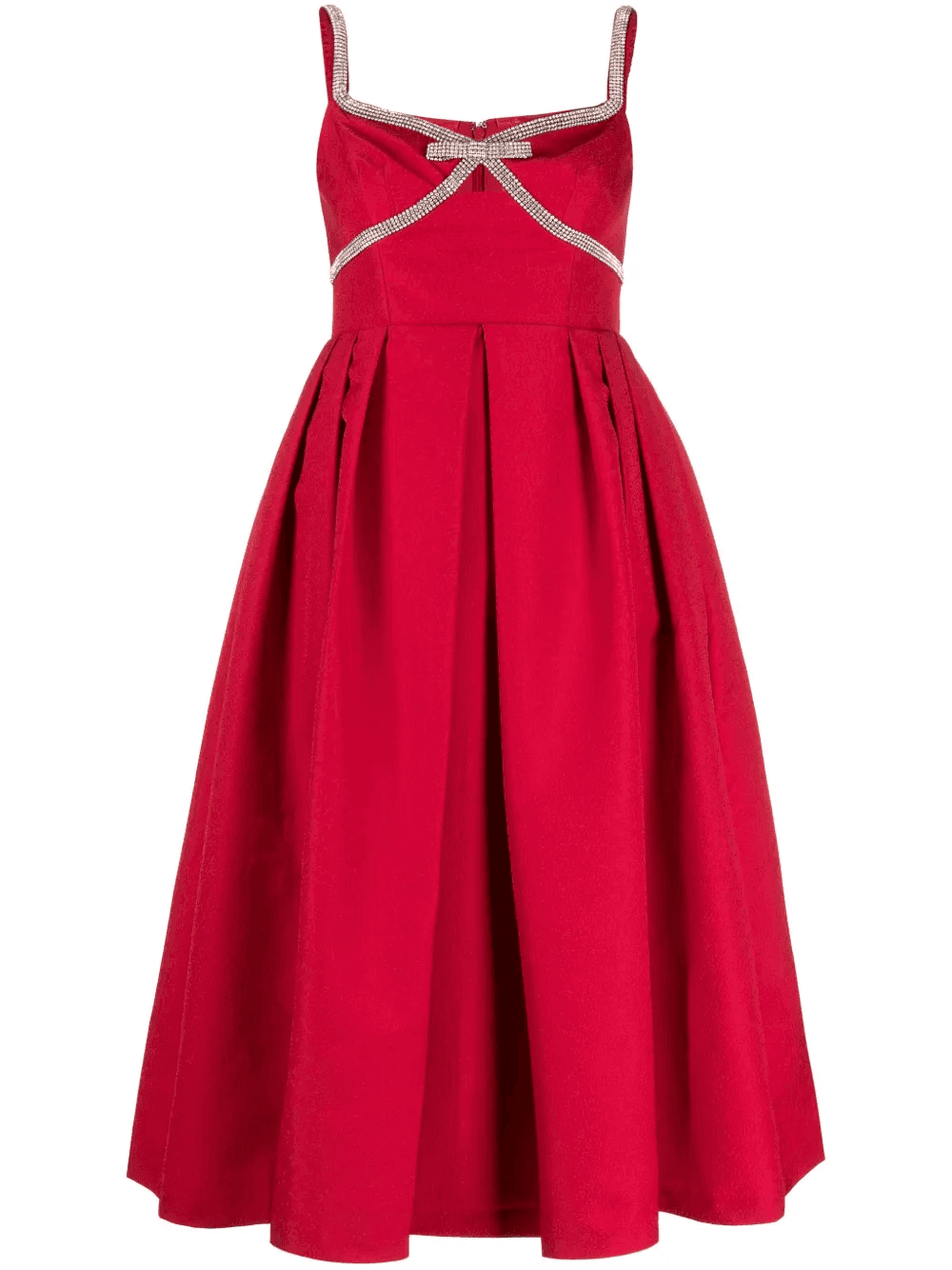 diamanté-trim midi dress - Image 1