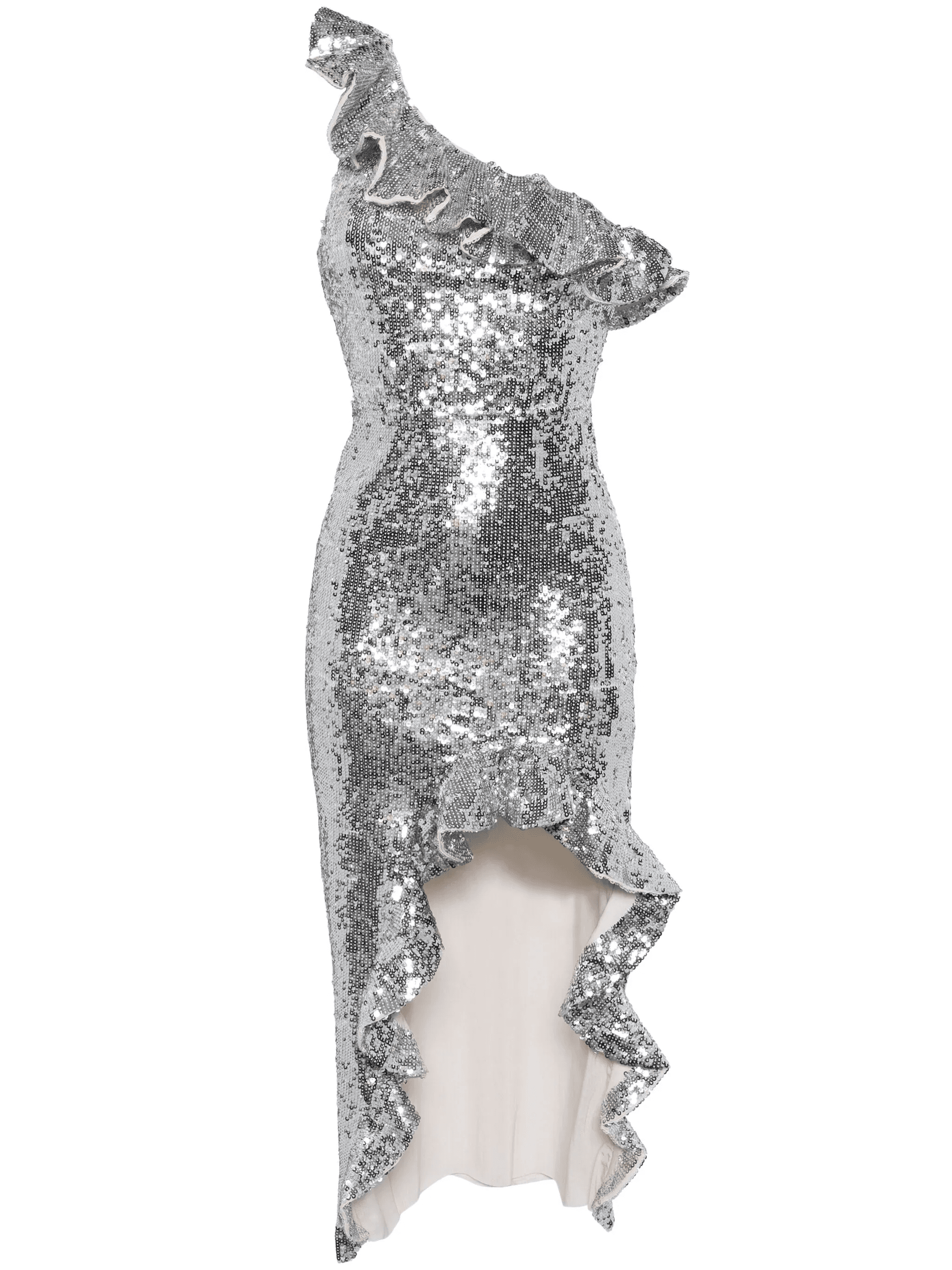 Betty sequin-embellished asymmetric midi dress - Image 1