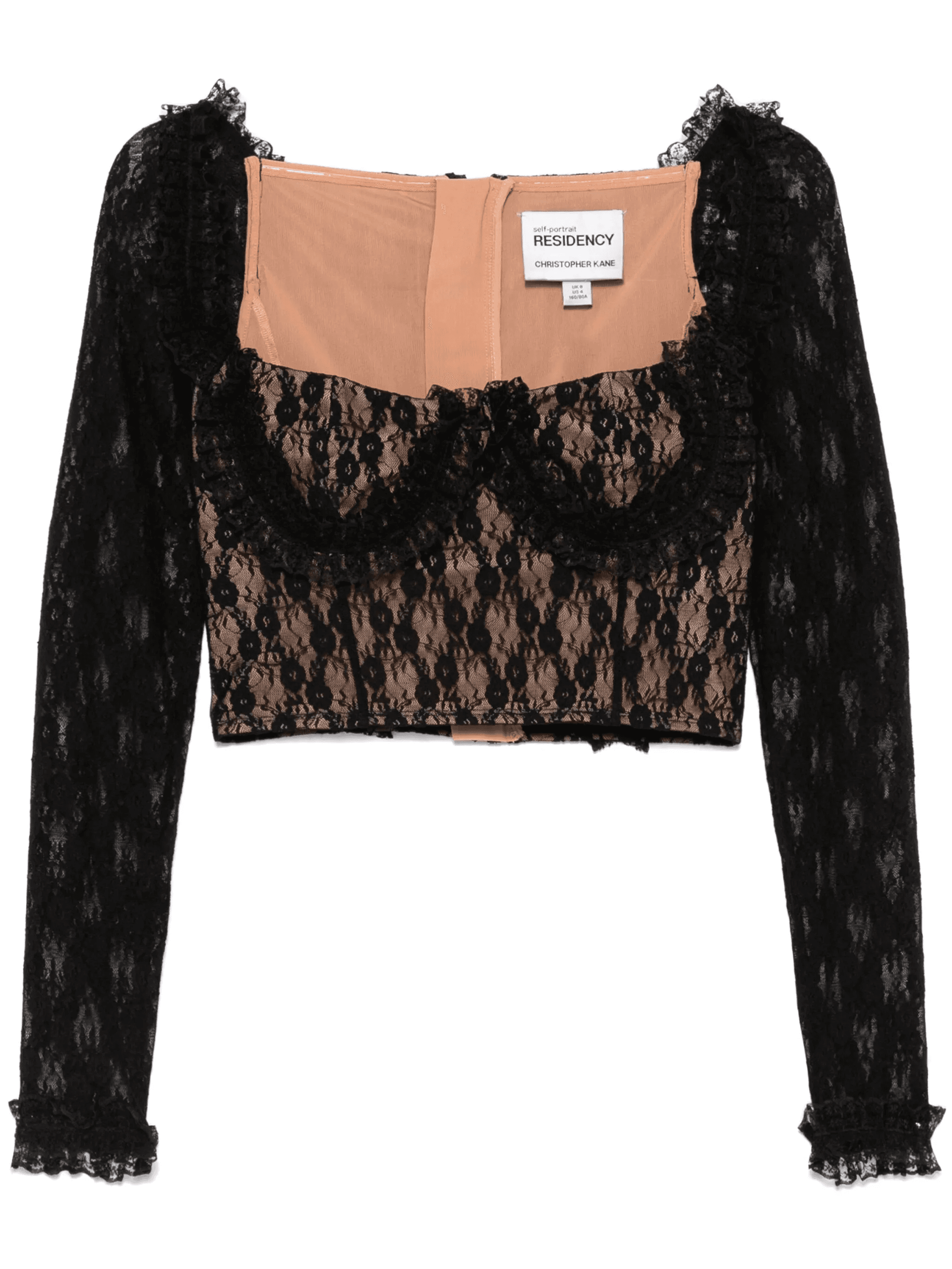 x Christopher Kane lace ruffle top - Image 1
