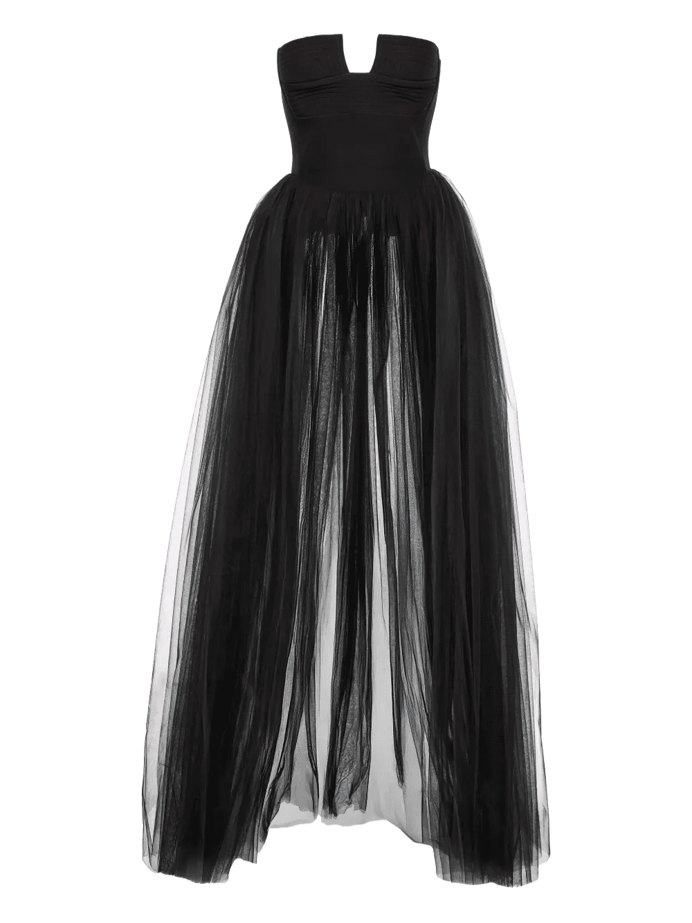 Lisa strapless tulle-panel top - Image 1