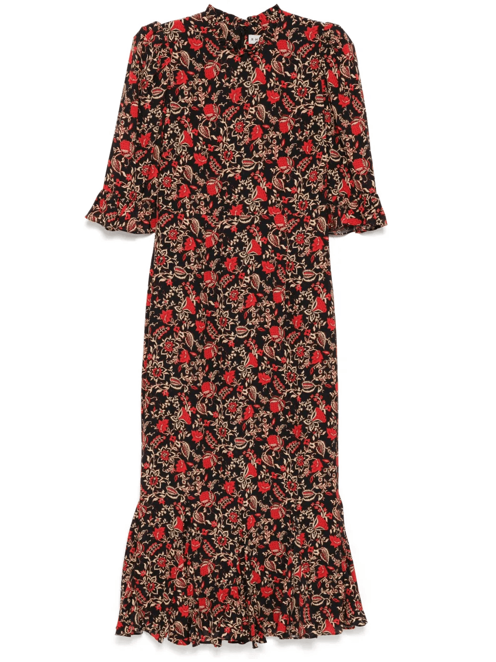 Felix baroque-print midi dress - Image 1
