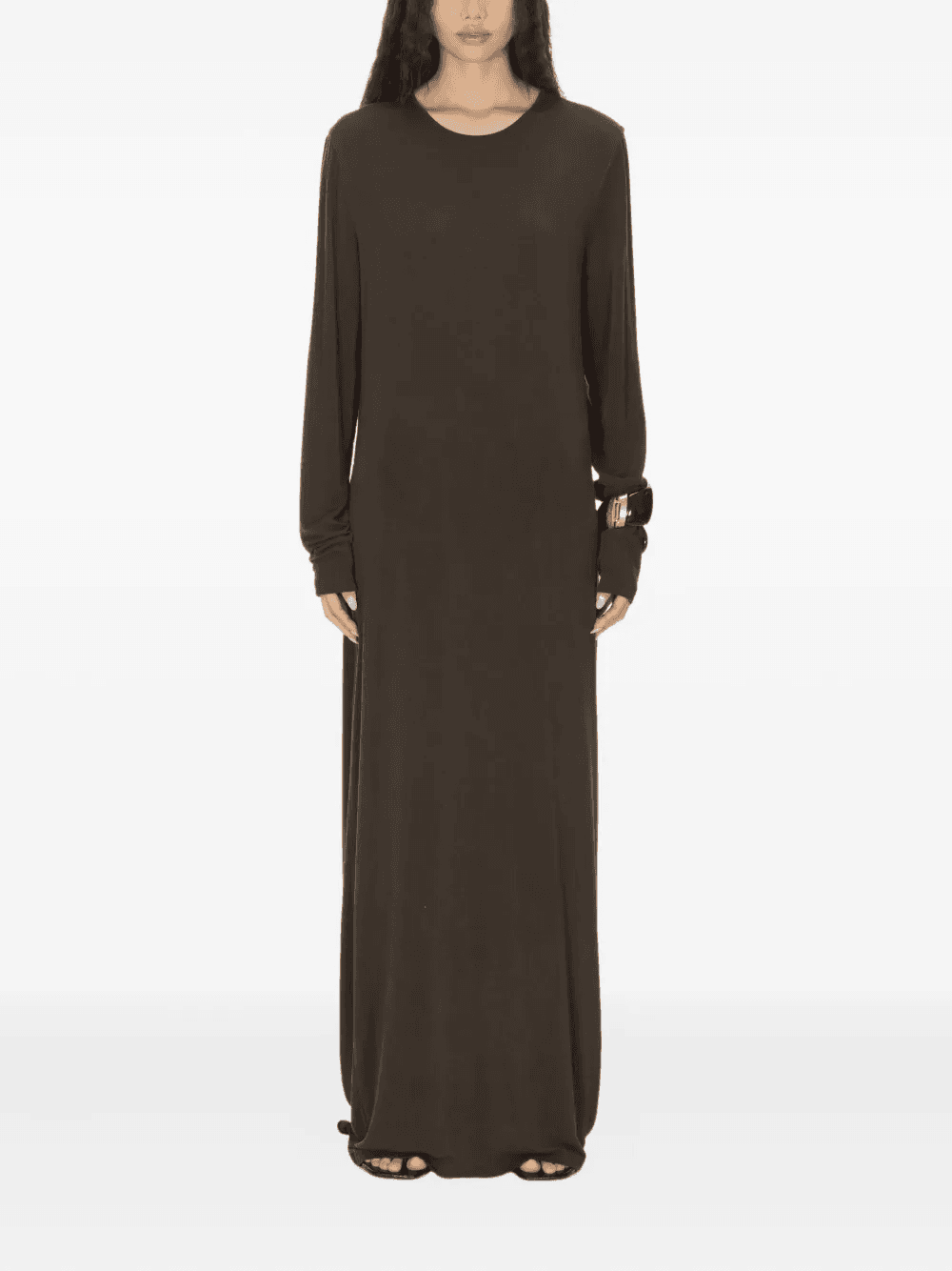 DEA tie-back long-sleeve maxi dress - Image 1