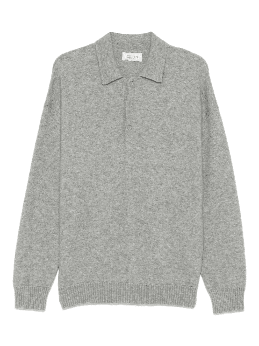 brushed-finish polo sweater - Image 1