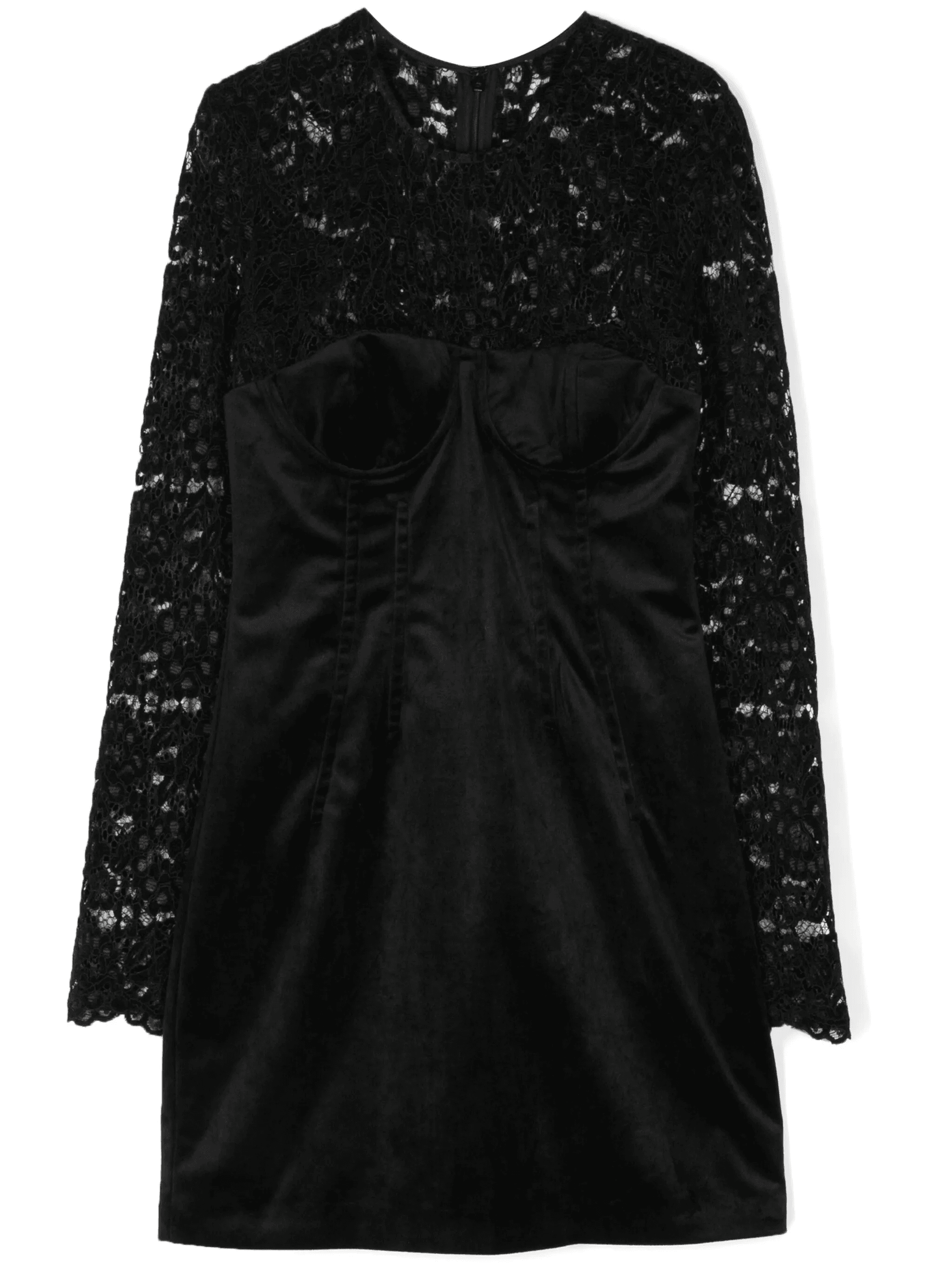 panelled mini dress - Image 1