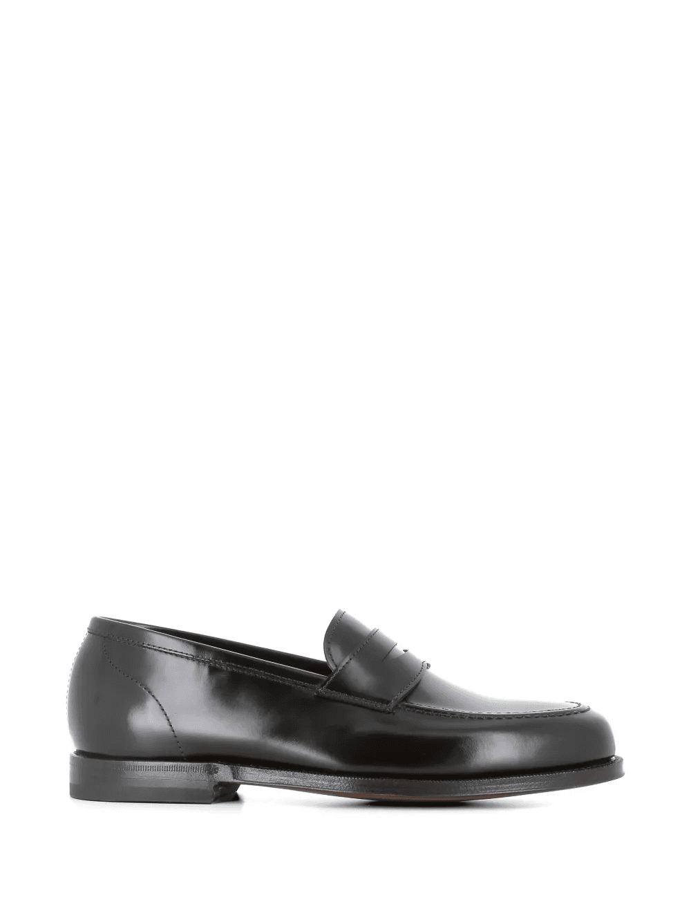 polished penny leather loafers - Image 1