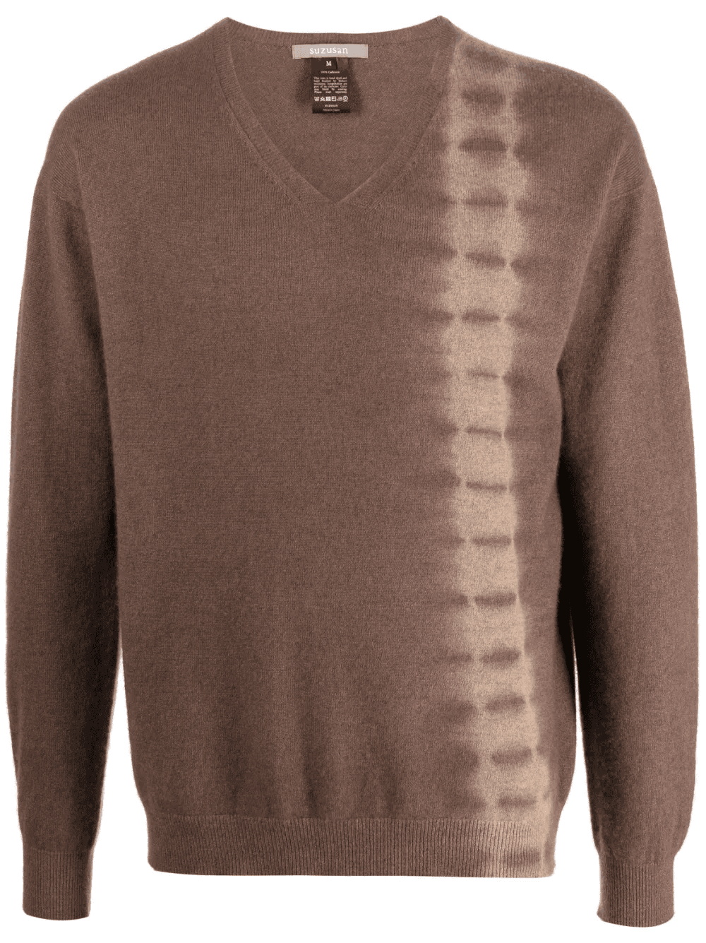 tie-dye V-neck cashmere jumper - Image 1