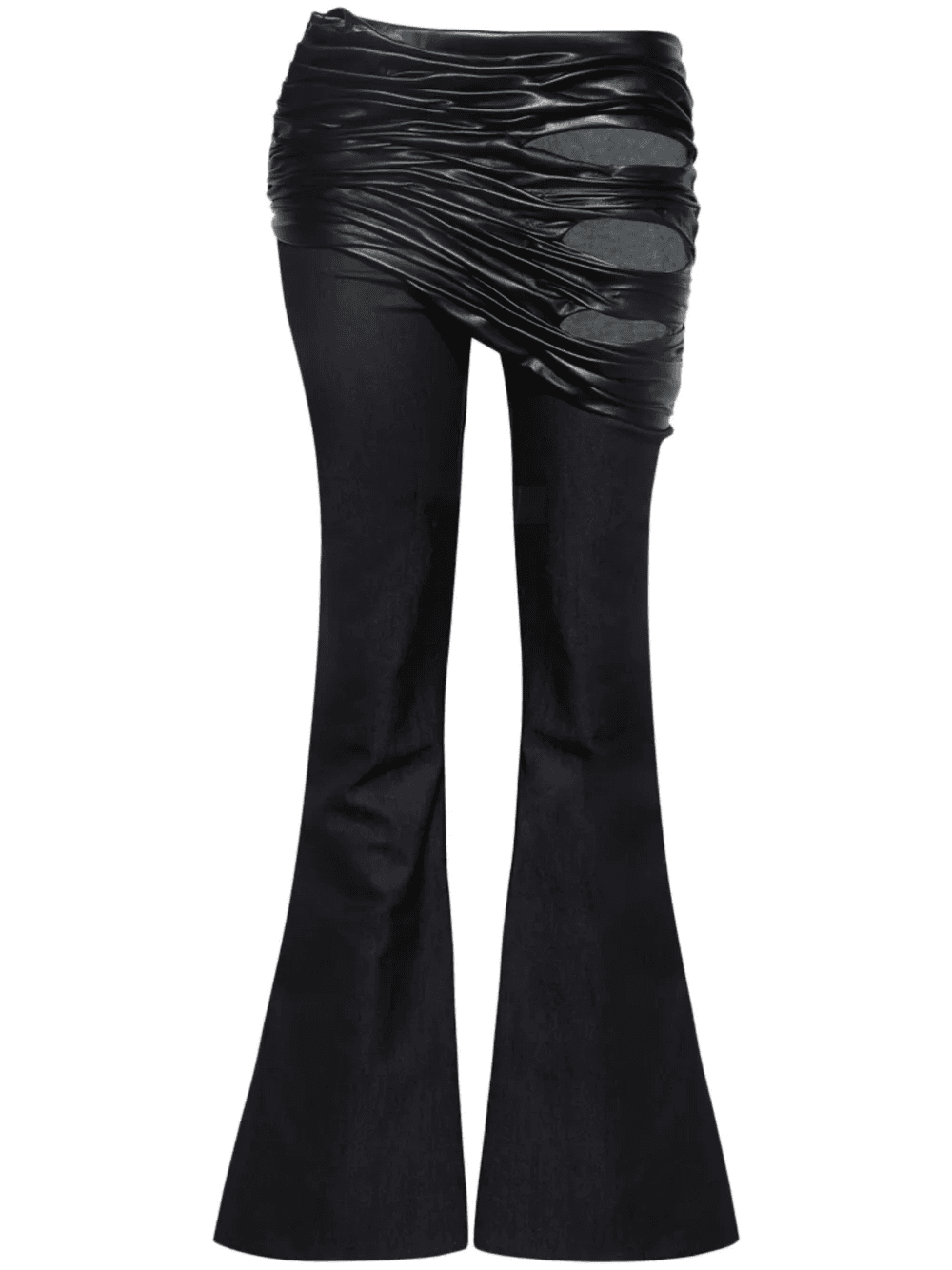 draped detailing jeans - Image 1