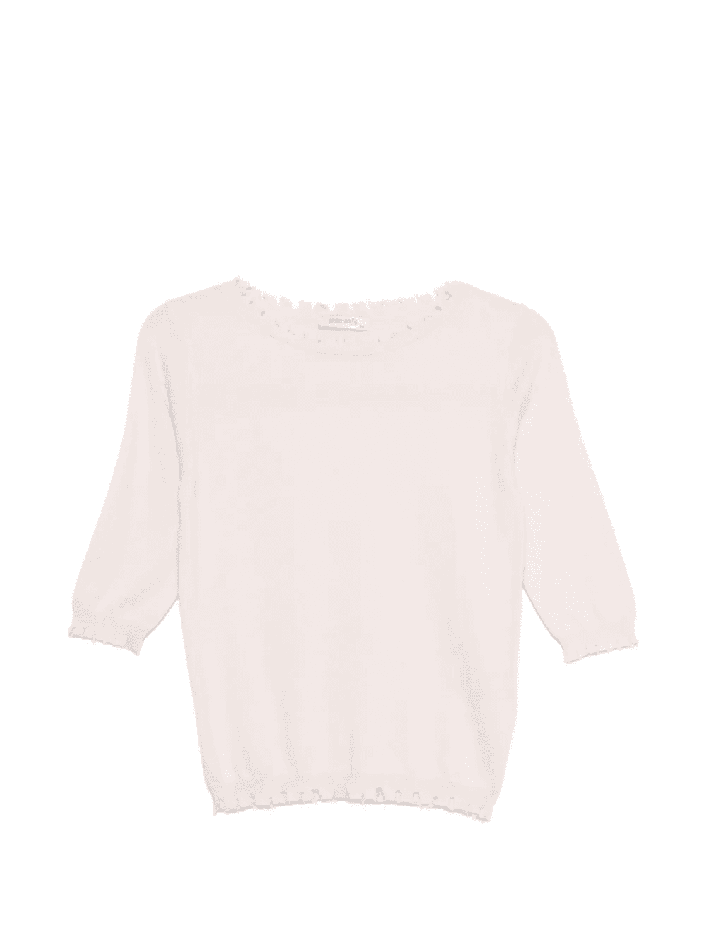 scalloped short-sleeve sweater - Image 1