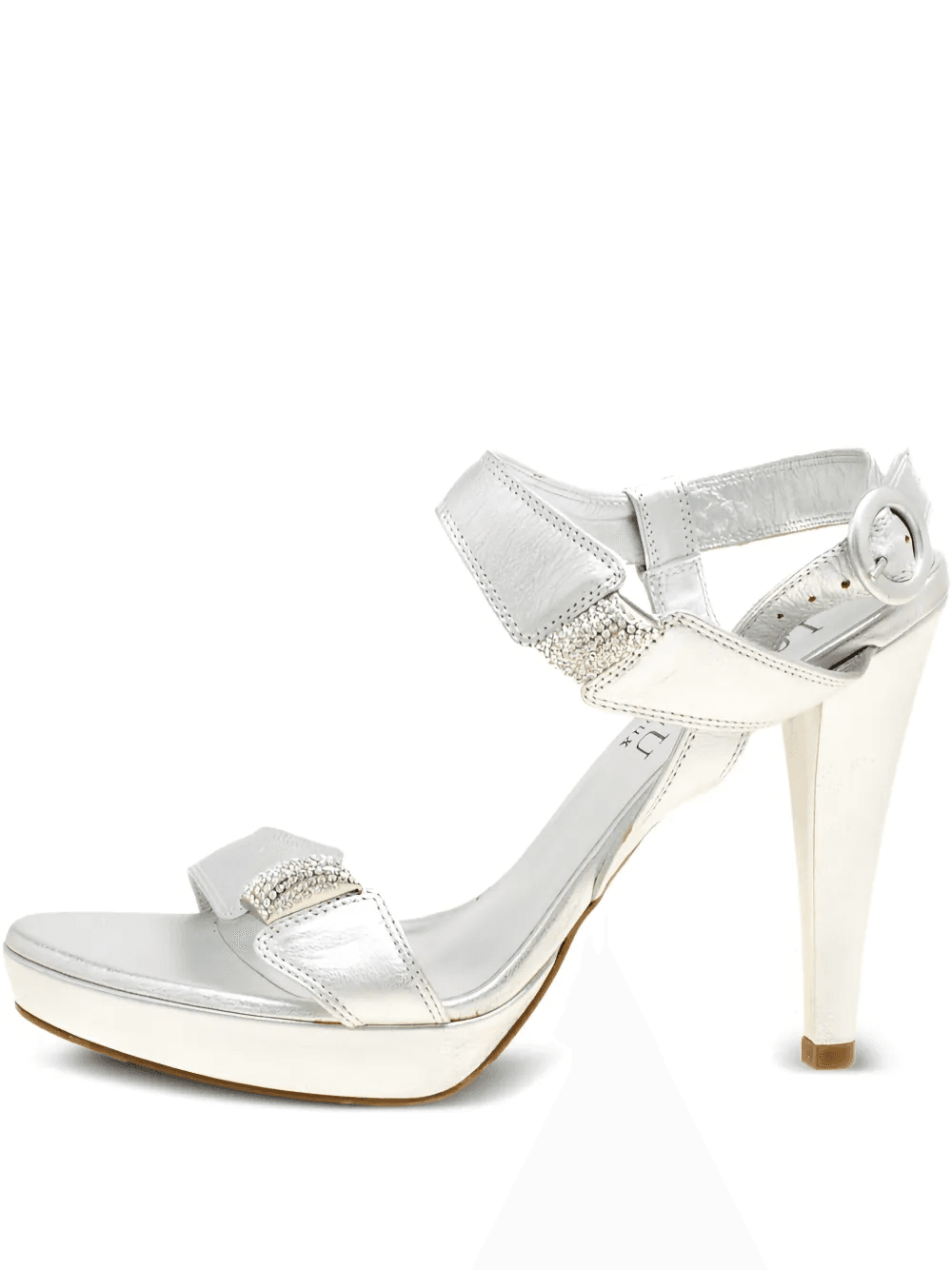 110mm crystal-buckle sandals - Image 1