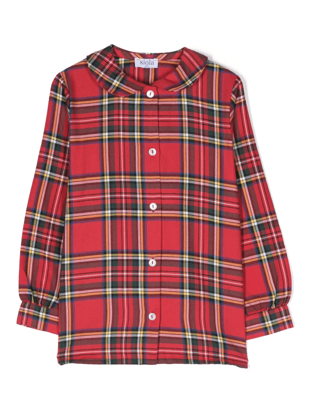 tartan-print cotton shirt - Image 1