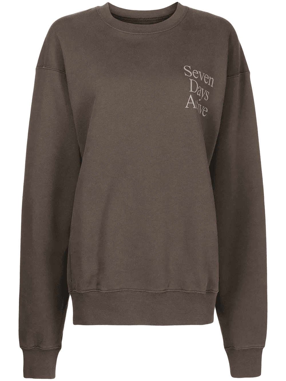 logo-print crew neck sweatshirt - Image 1