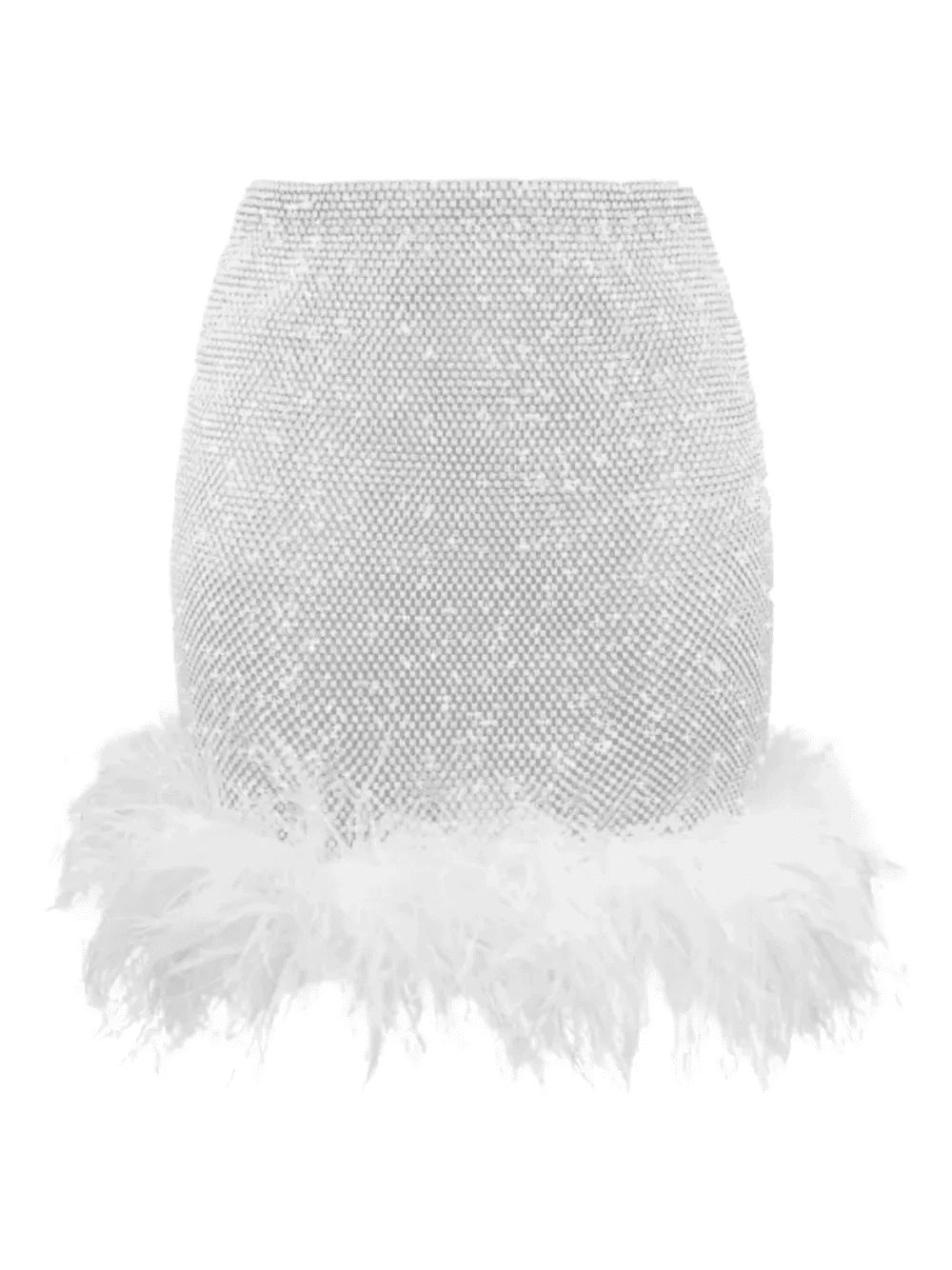 feather-trim miniskirt - Image 1