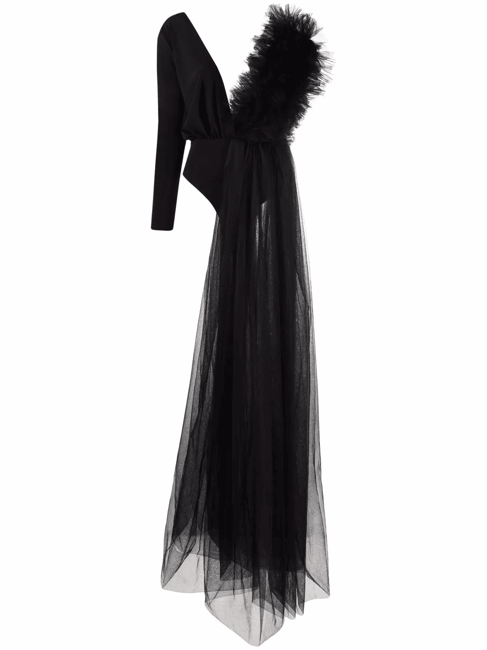 x Lia Aram ruffle-detail bodysuit - Image 1