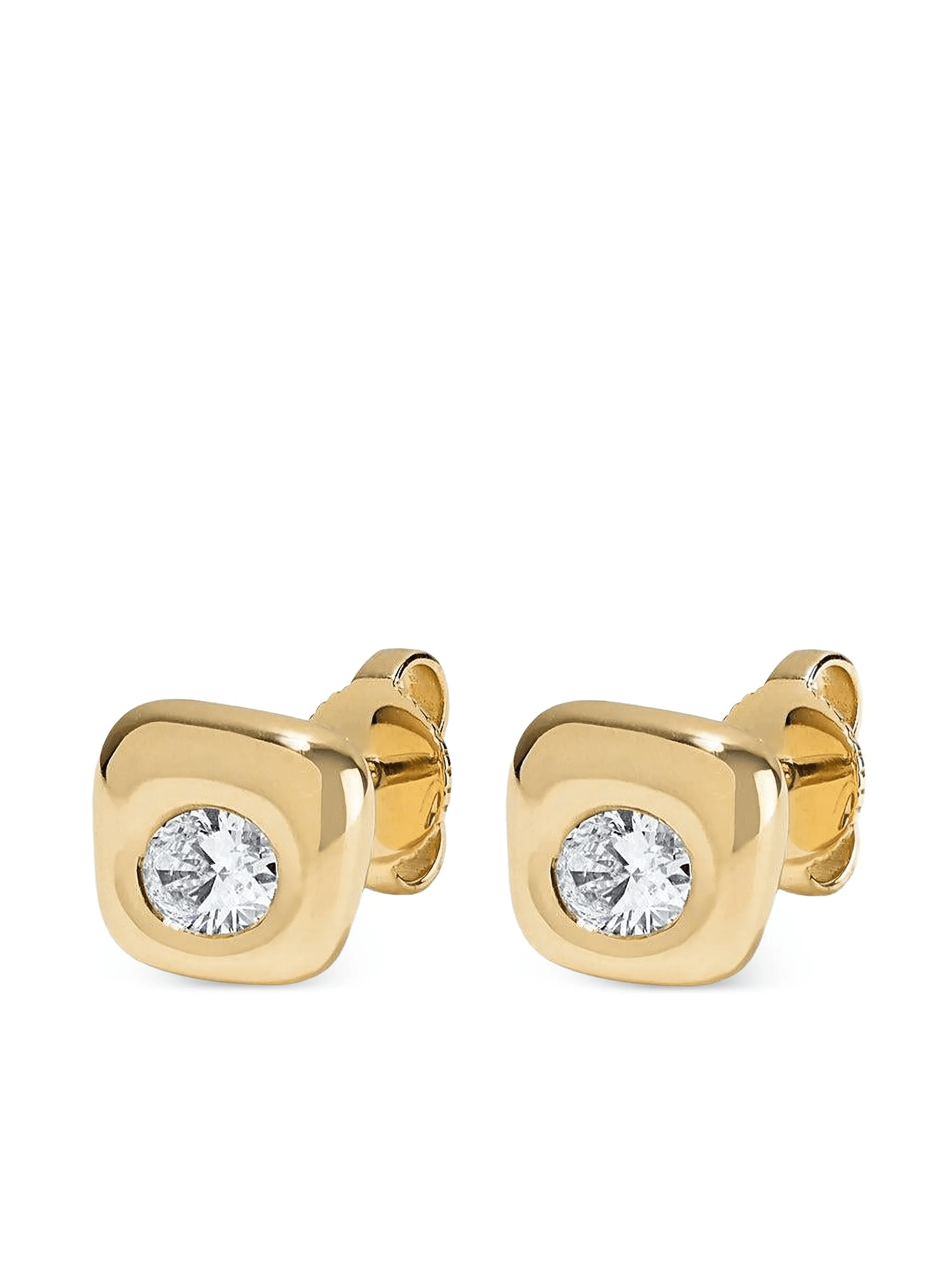 Beluga diamond stud earrings - Image 1